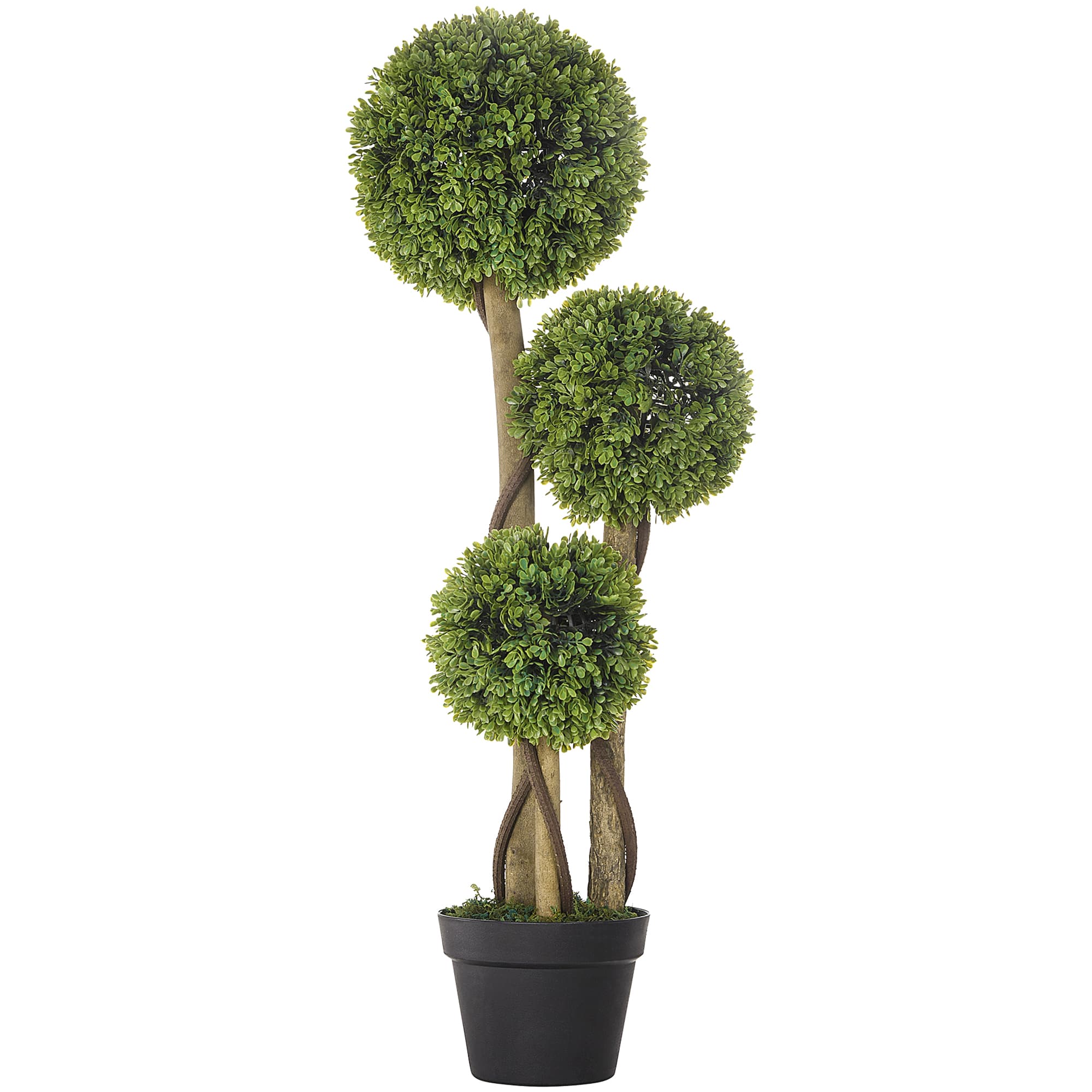 Artificial Boxwood Ball Tree for No-Fuss Greenery