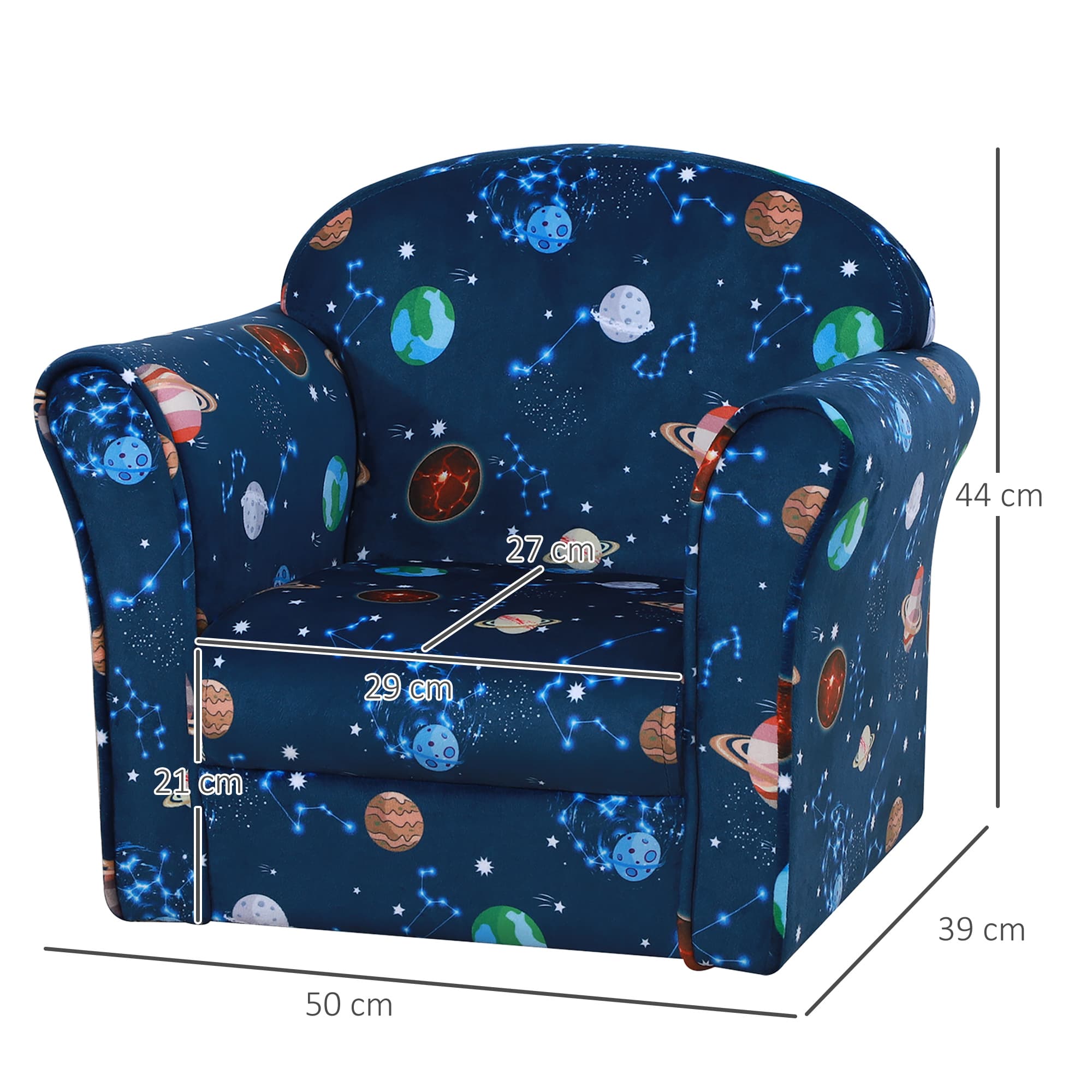 Transform Their Room with this Blue Space Themed Kids Armchair - image 4