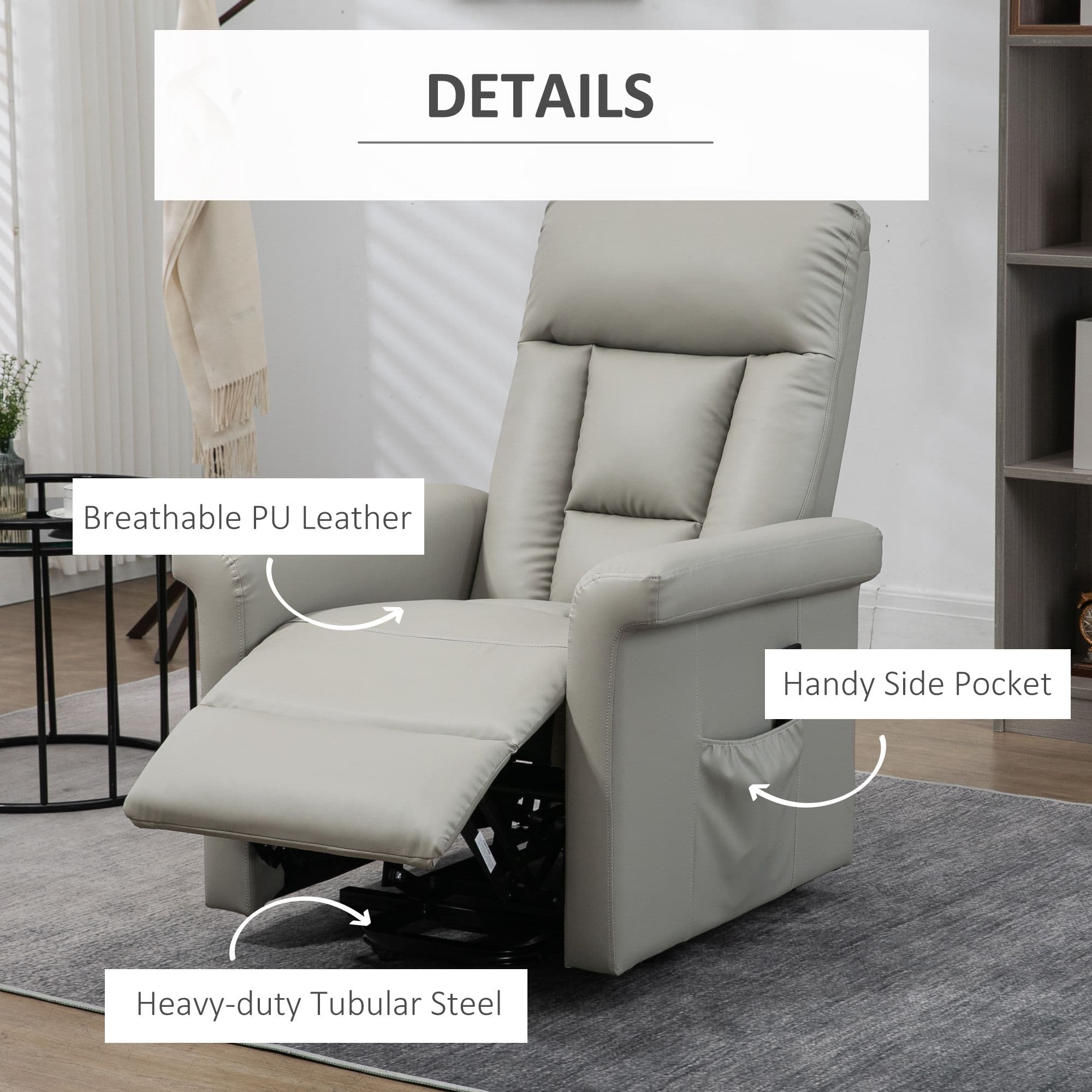 Transform Your Comfort With This Grey Power Lift Recliner - image 5