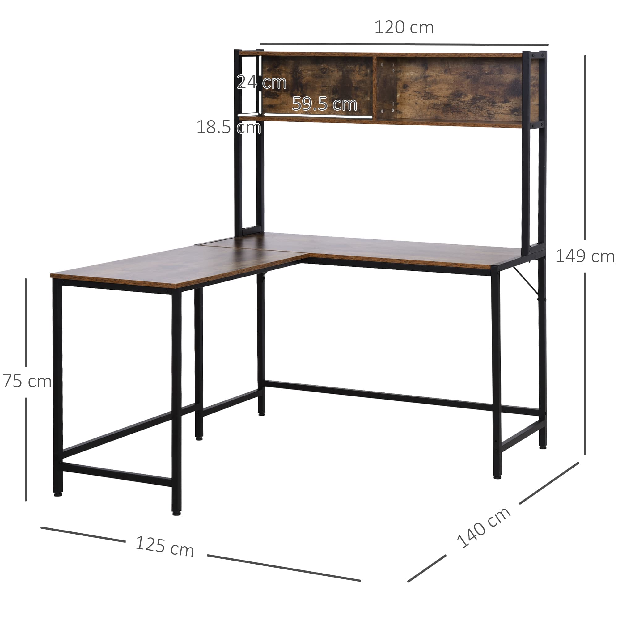 Transform Your Workspace with this Industrial Corner Desk - image 3
