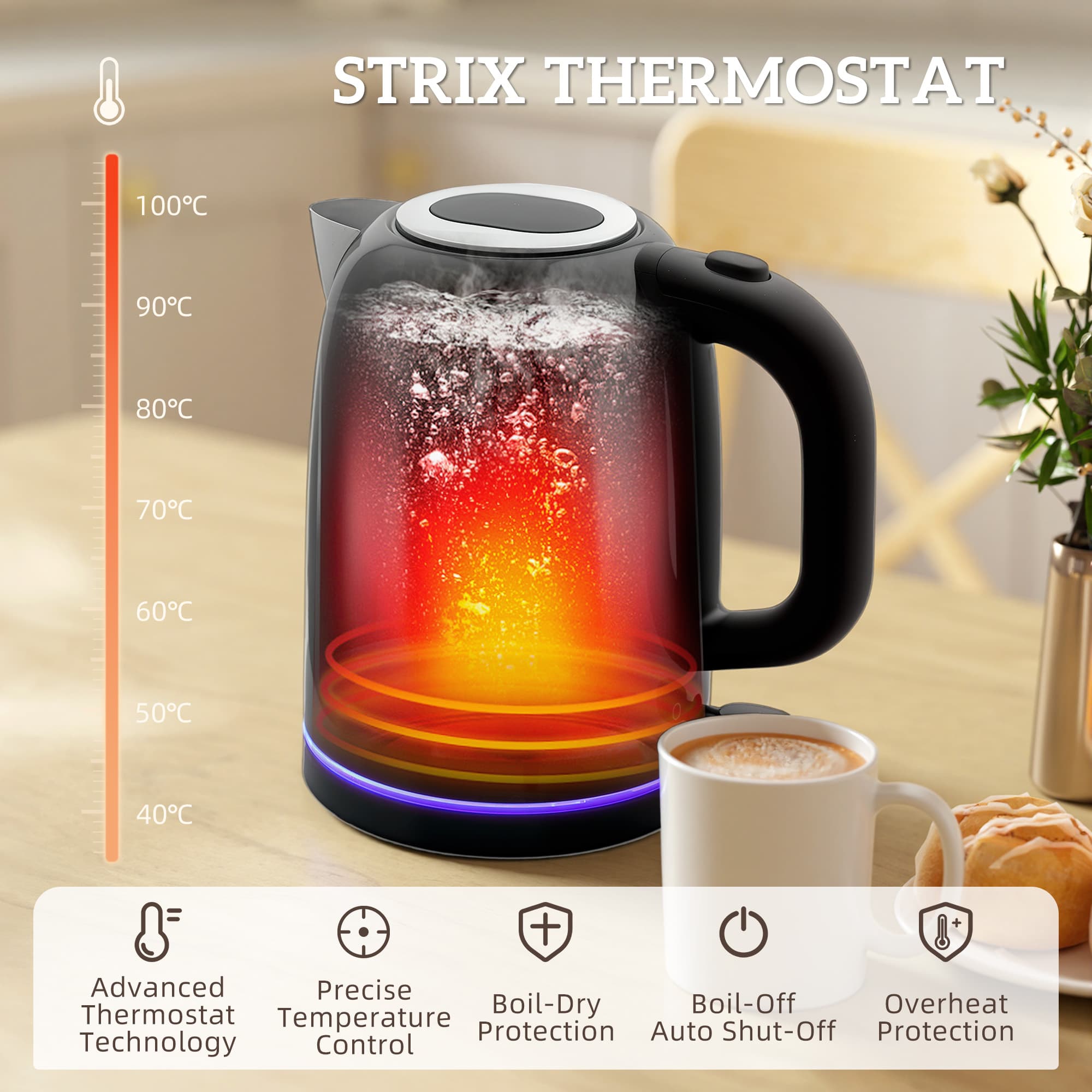 Transform Your Mornings with this Black Kettle & Toaster Set - image 1