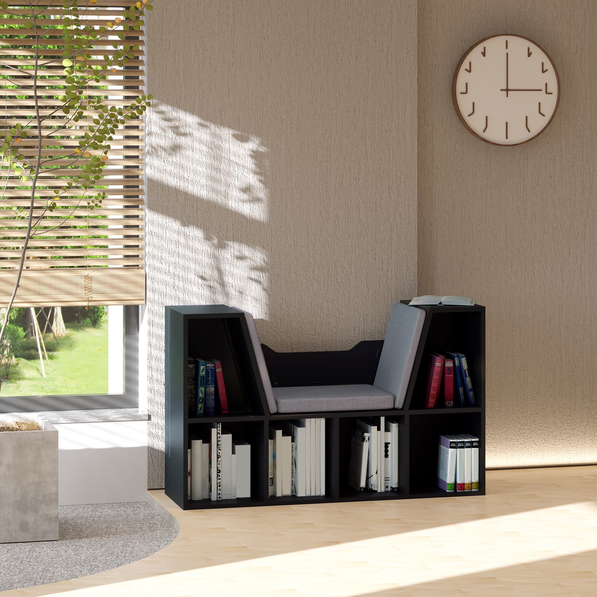 Transform Your Space with this Cushioned Reading Nook Bookcase - image 2