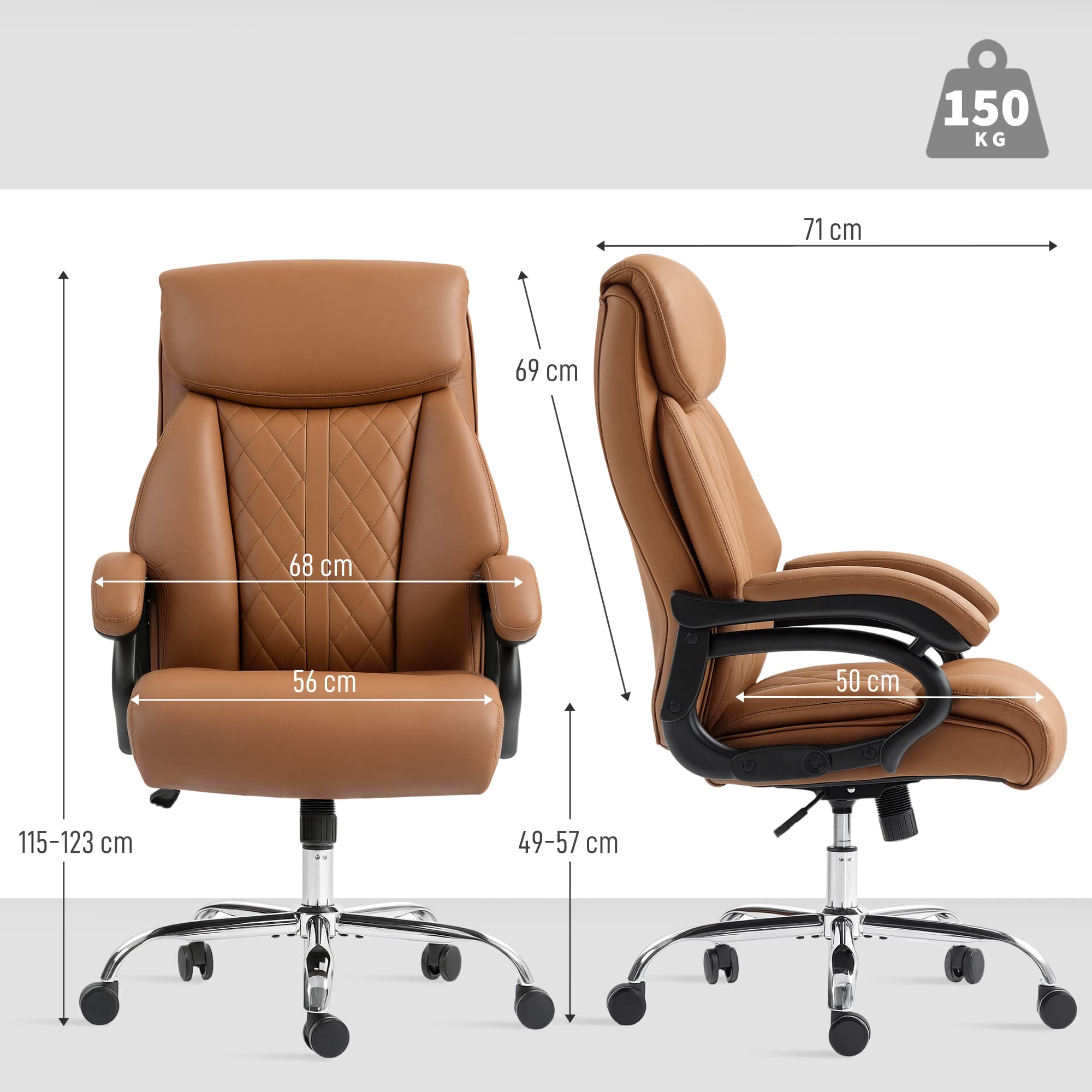 Transform Your Workday with this Padded Faux Leather Chair - image 2