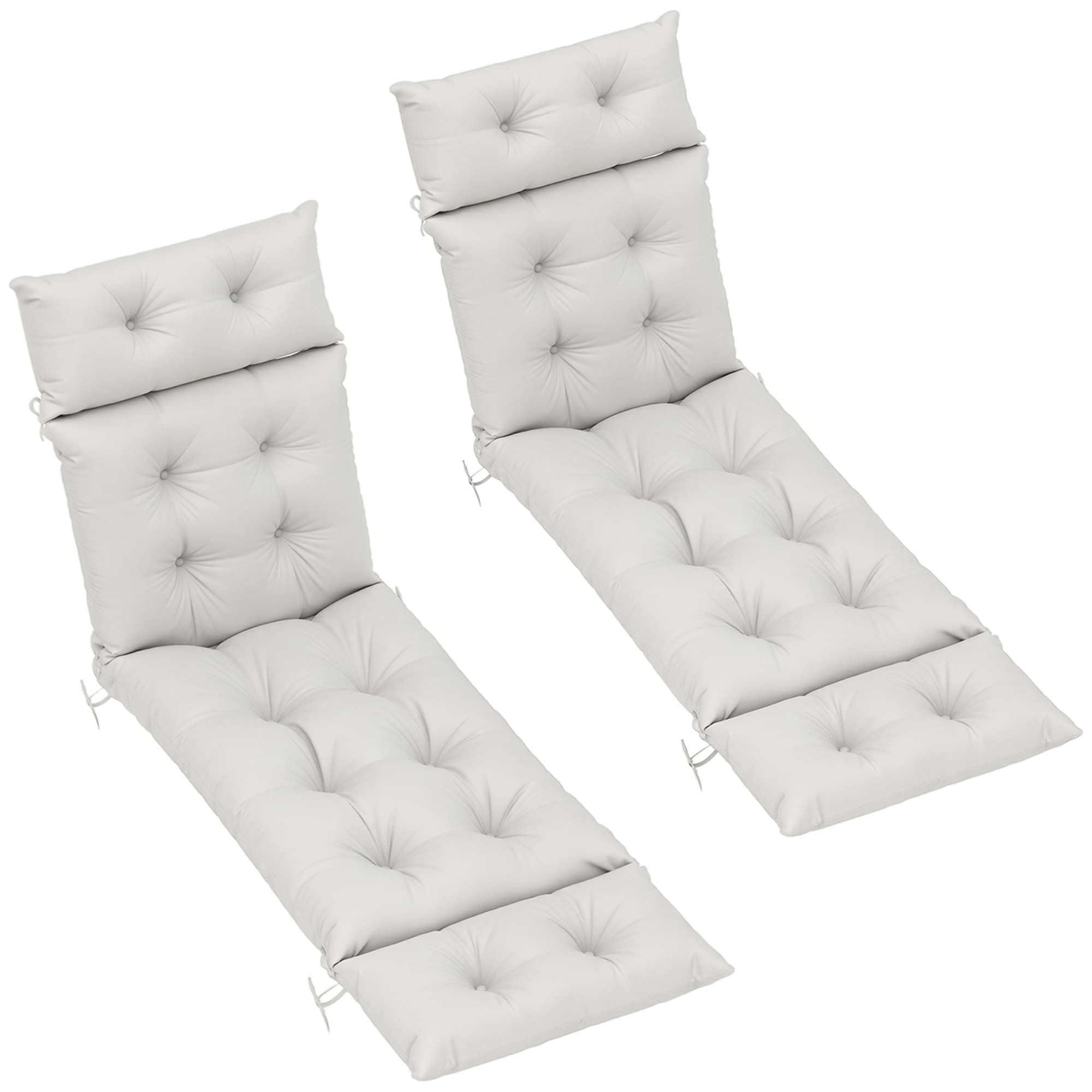 Transform Your Garden with Premium Sun Lounger Cushions - Light Grey