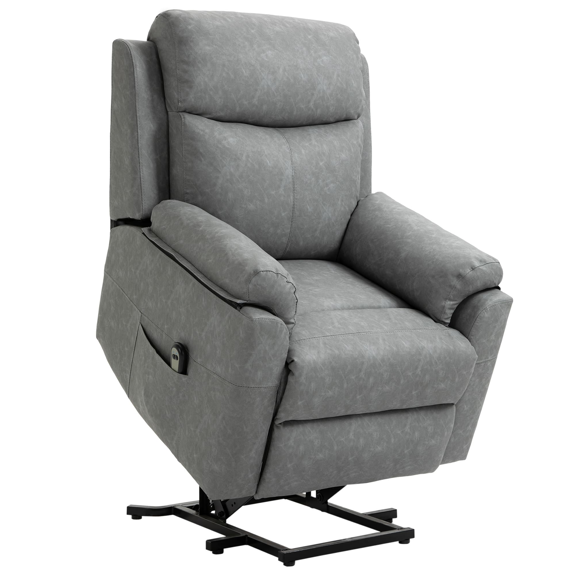 Discover Effortless Comfort: Grey Electric Riser Recliner