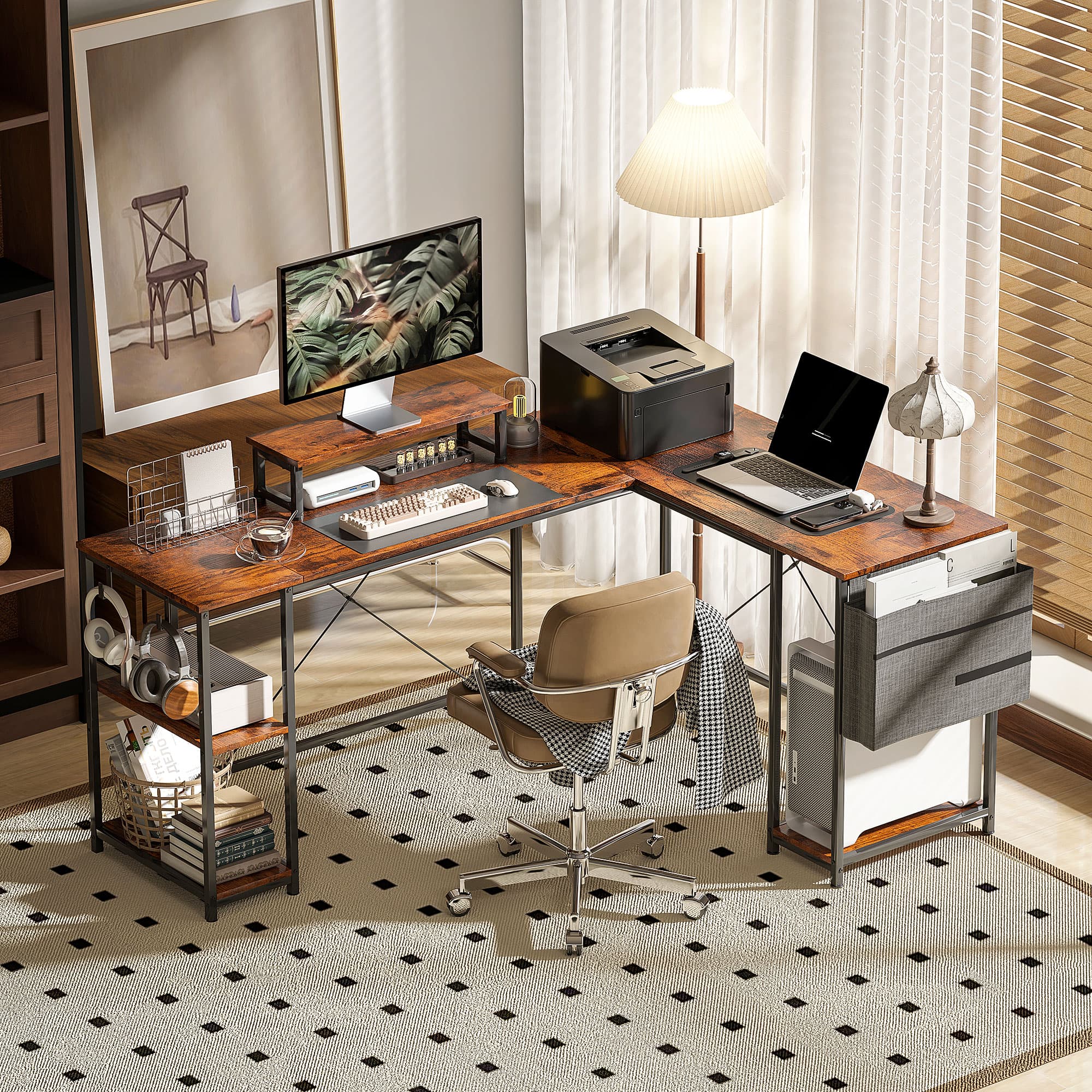 Versatile Reversible L-Shaped Desk & 2-Person Workstation - image 5
