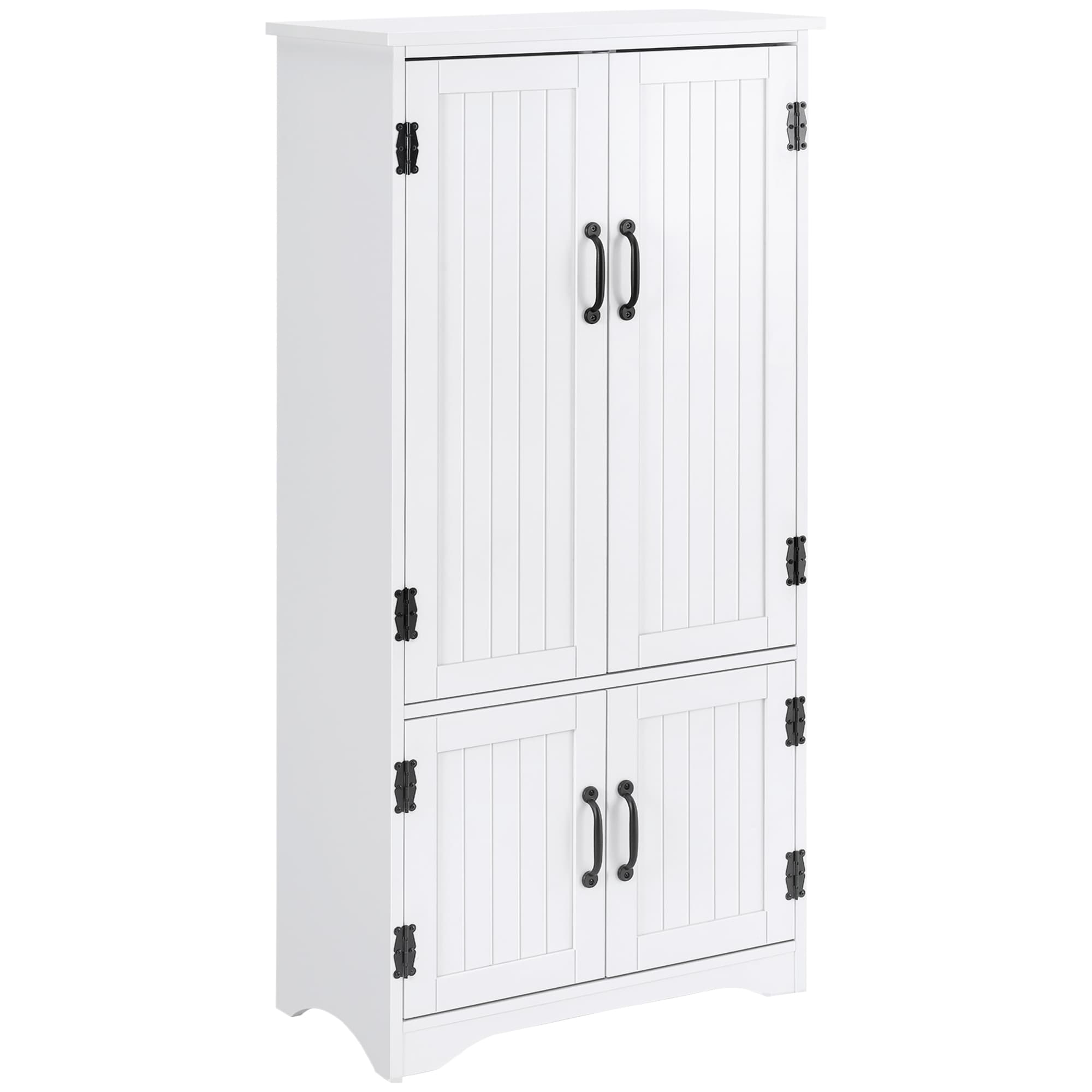 Transform Your Space with this Elegant White Storage Cabinet - White