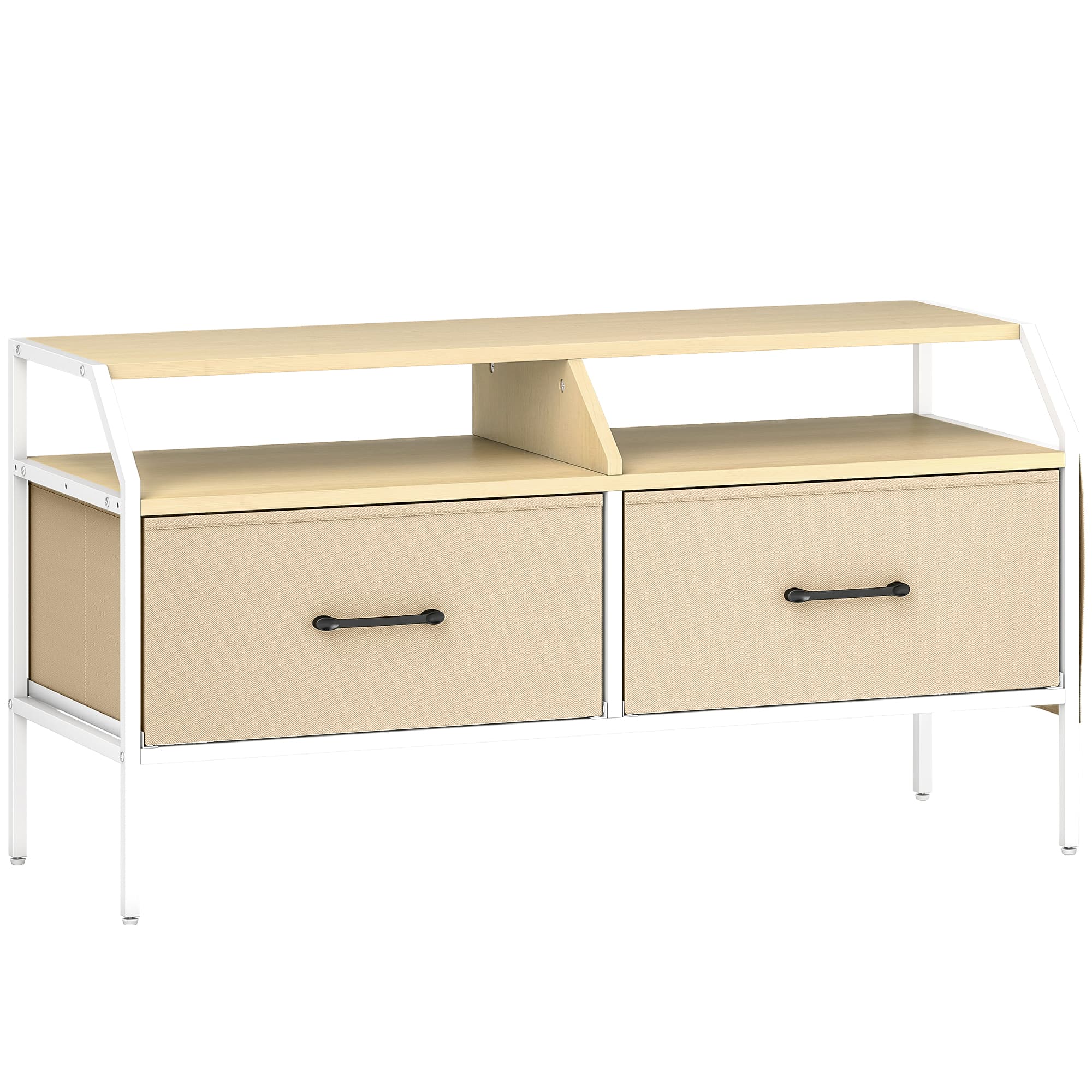 A practical TV stand with drawers, shelves and side pockets - image 9