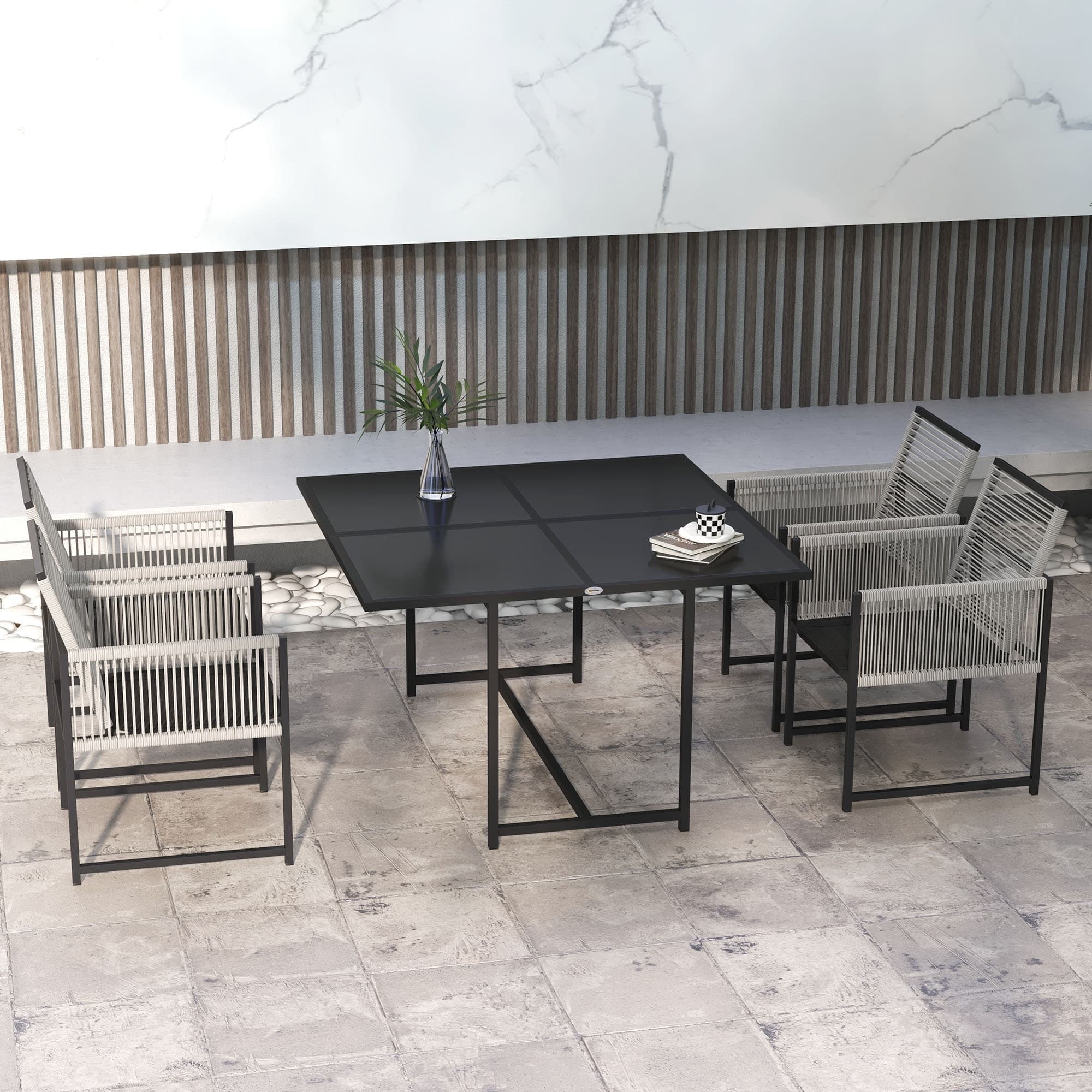 Transform Your Space with this 5-Piece Metal Dining Set - image 4