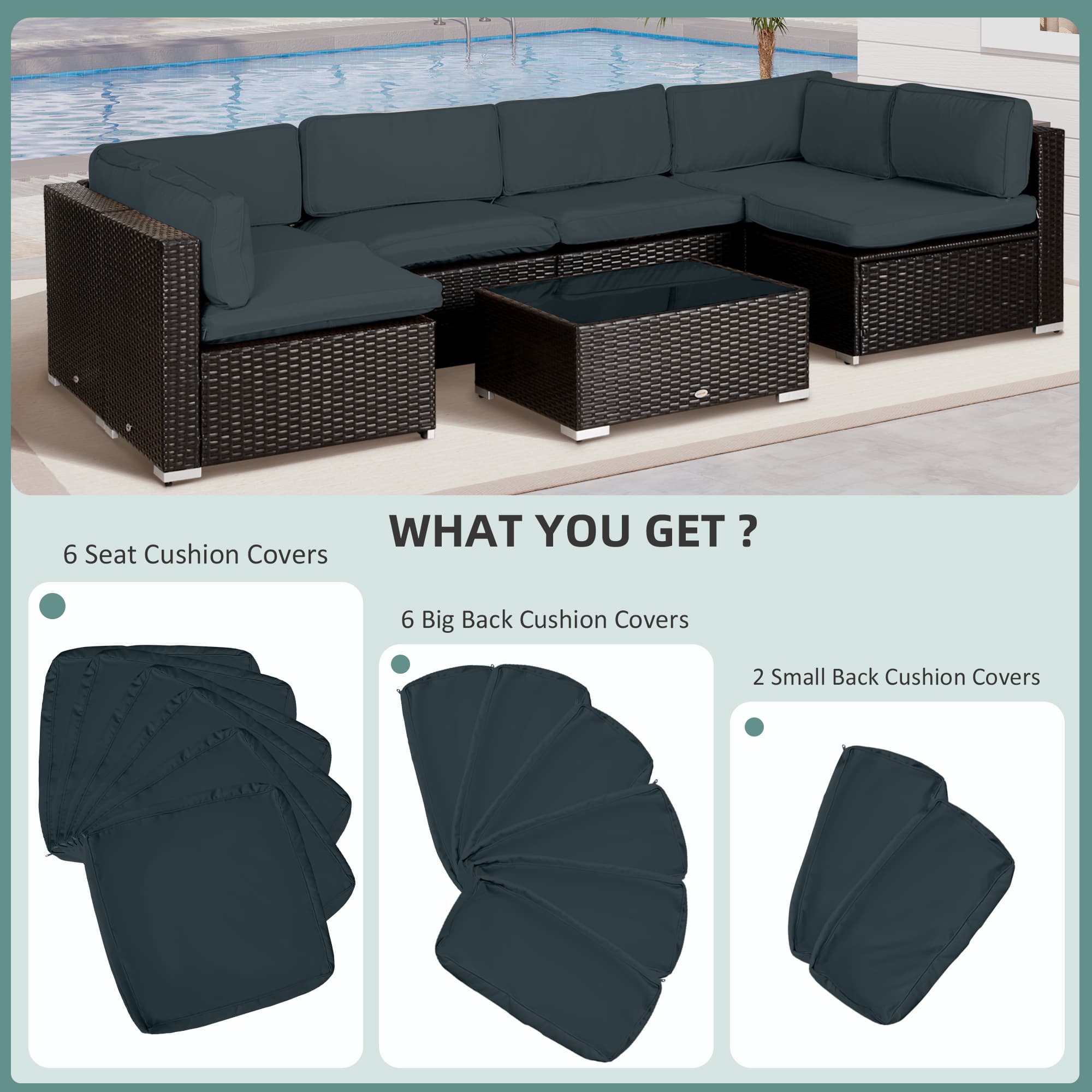 Transform Your Garden Sofa with Premium Dark Grey Covers - image 3