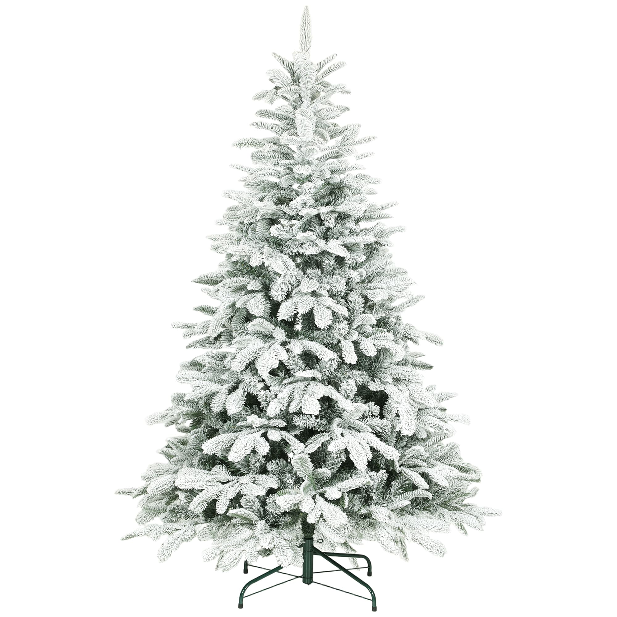 6ft Snowy Artificial Christmas Tree for a Magical Festive Home