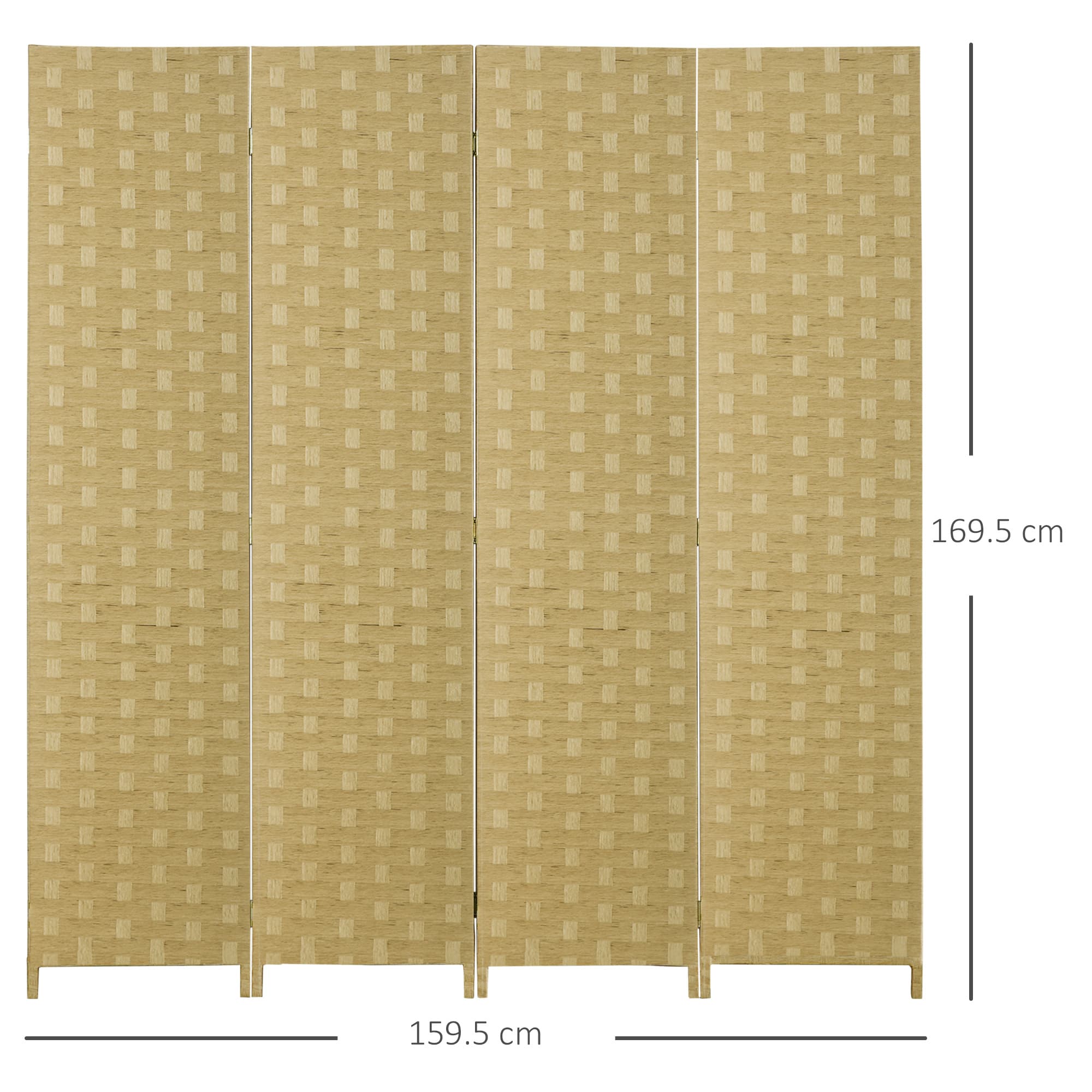 Create Instant Privacy with this 4-Panel Wicker Room Divider - image 1