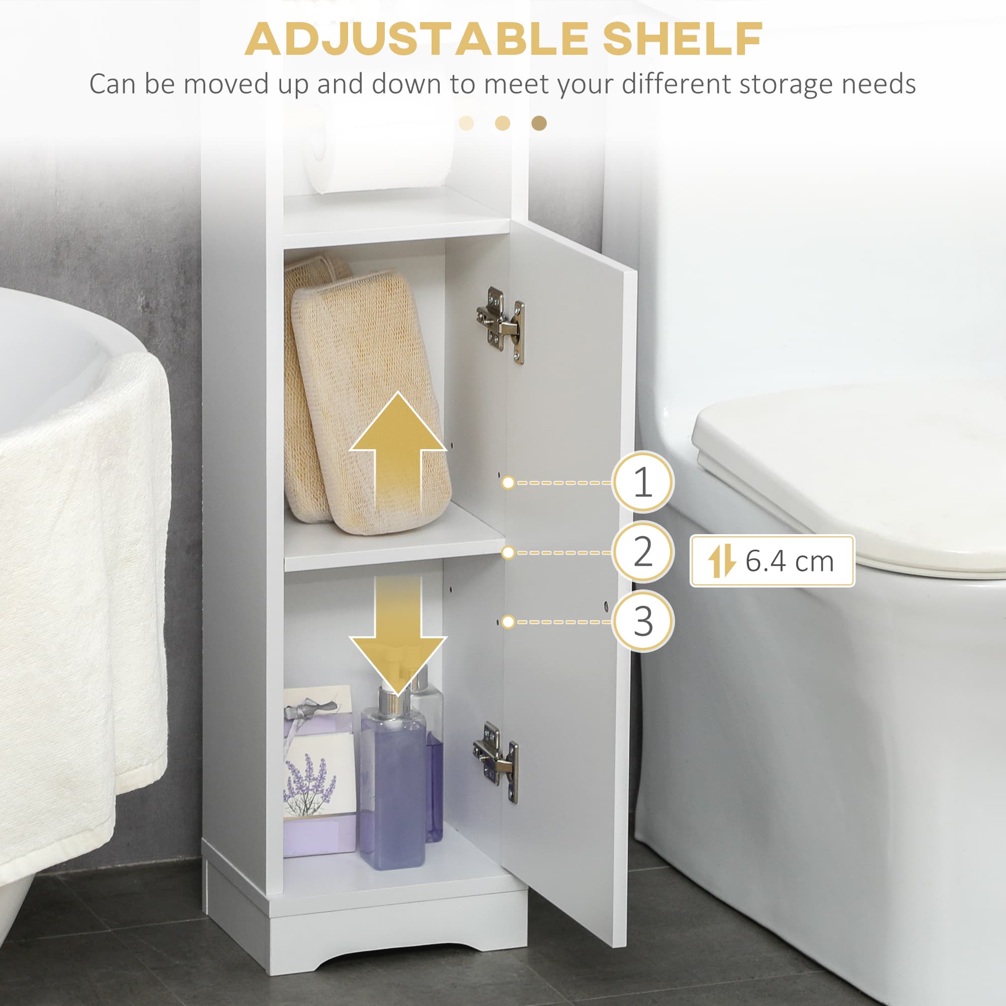 A Slim White Bathroom Cabinet for Tight Spaces - image 7
