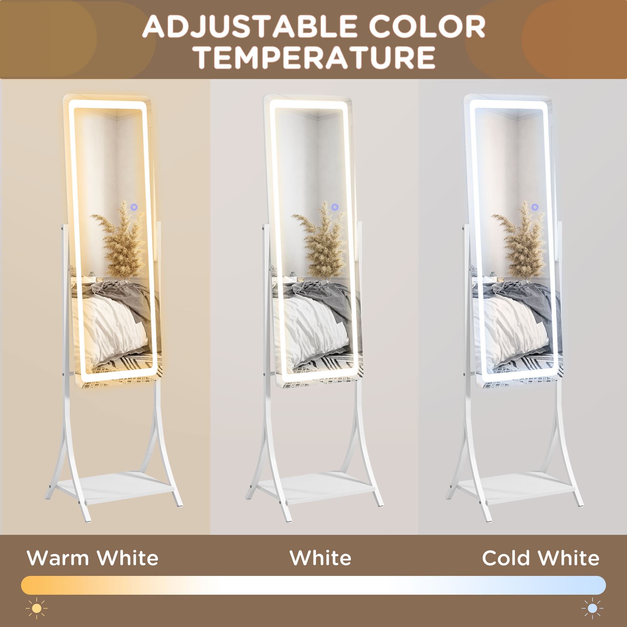 Effortless Styling with this LED Full Length Dressing Mirror - image 3