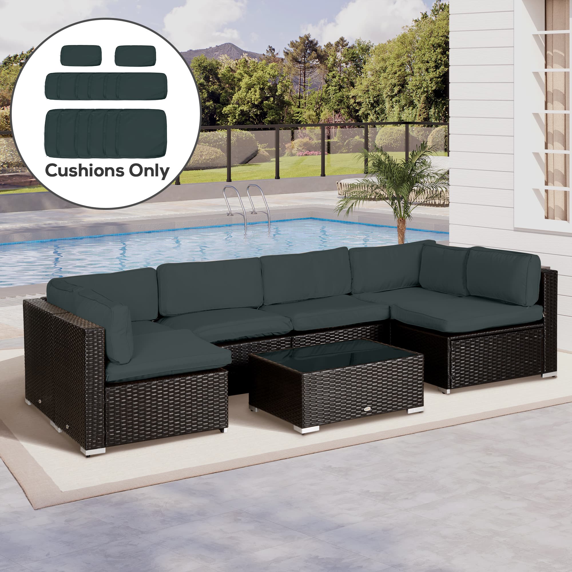 Transform Your Garden Sofa with Premium Dark Grey Covers - image 1