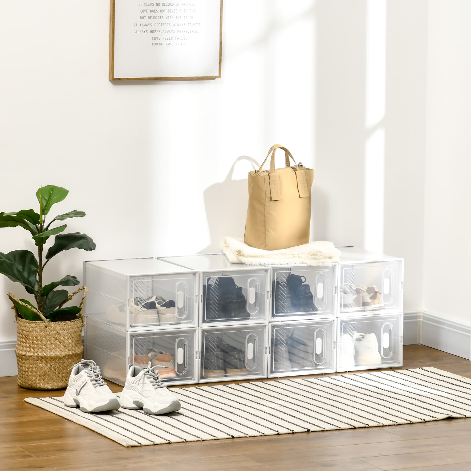 Clear Stackable Shoe Boxes for Everyday Organisation - image 2
