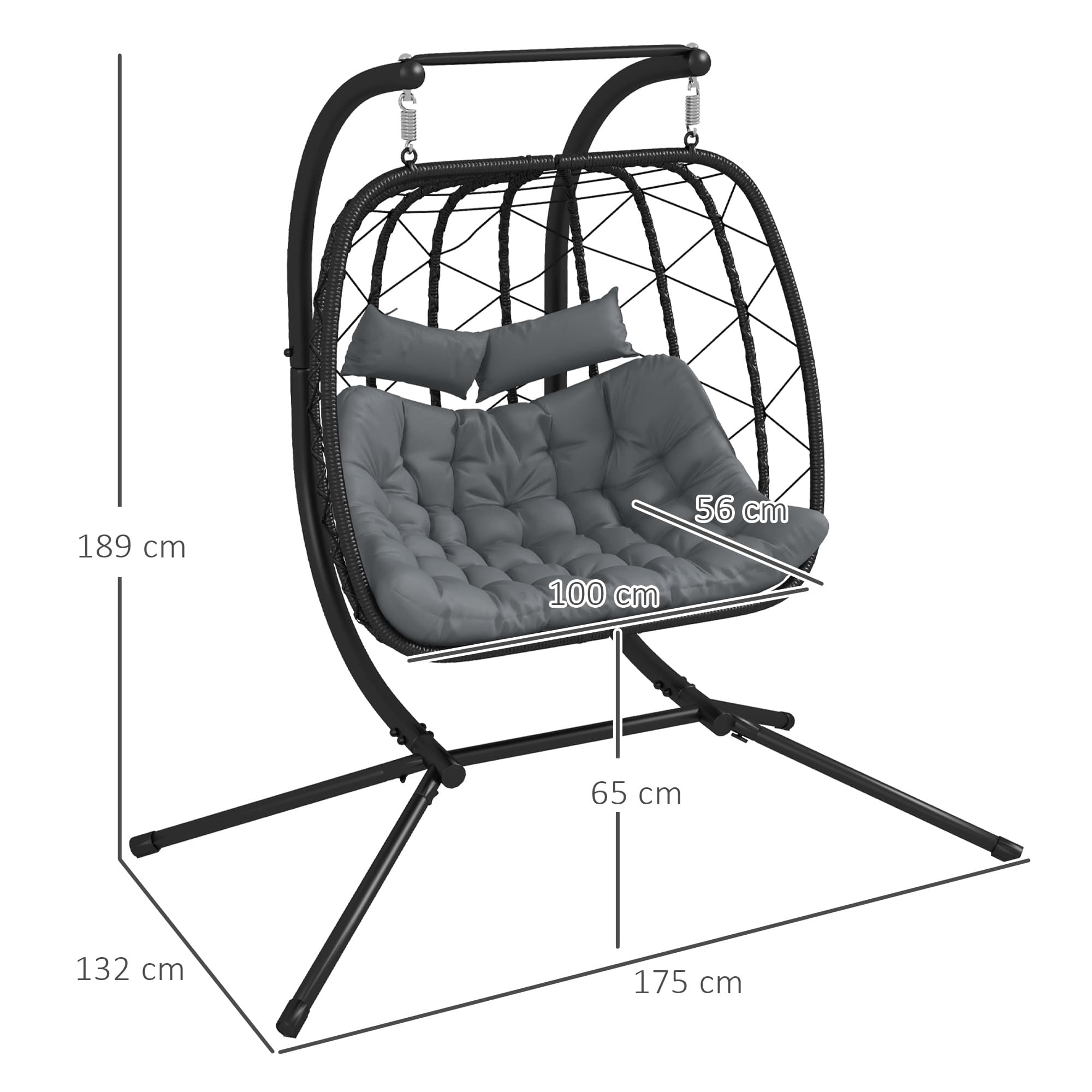 Transform Your Space with this Two-Seater Hanging Egg Chair - image 3