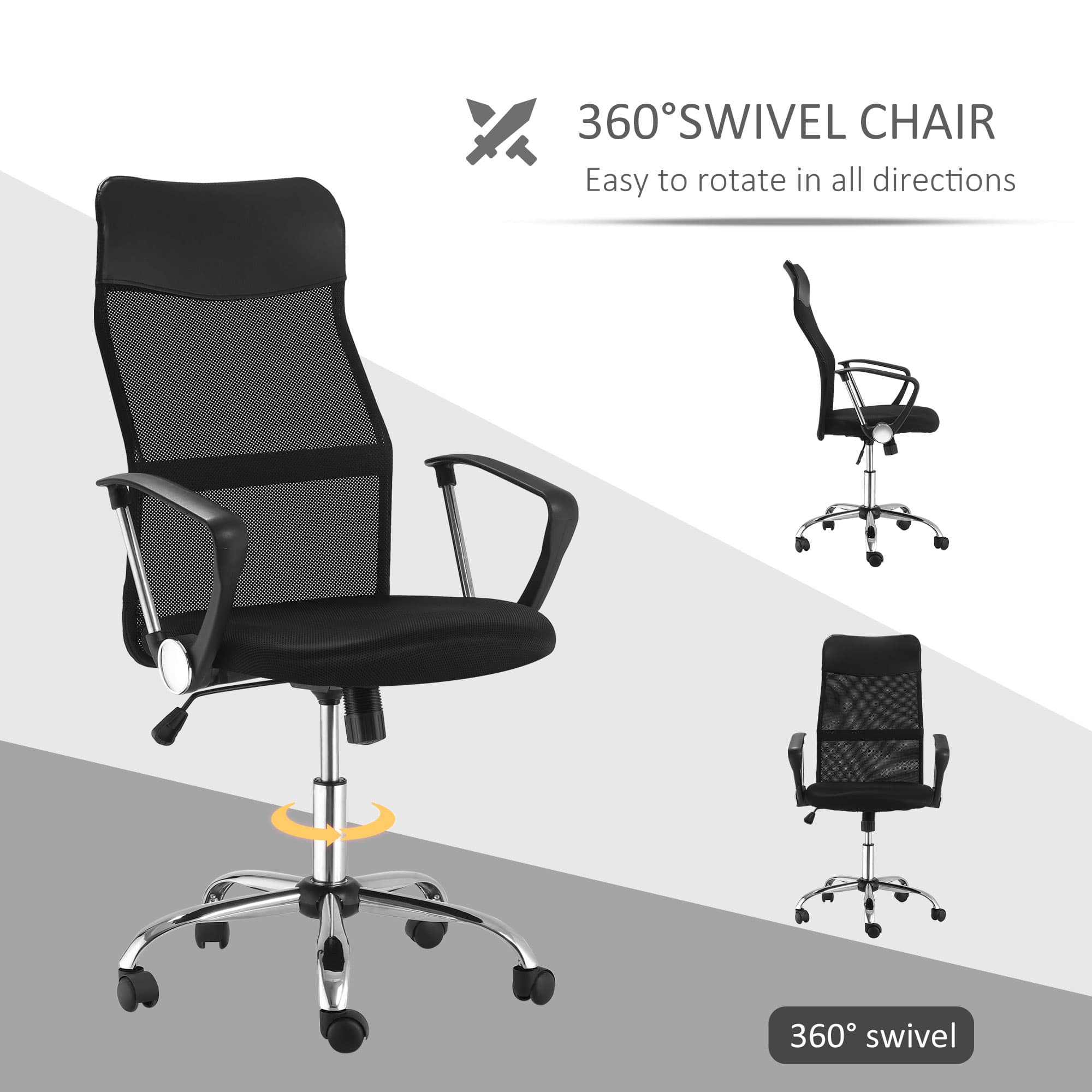Engineered for Comfort: Ergonomic Black Mesh Office Chair - image 3
