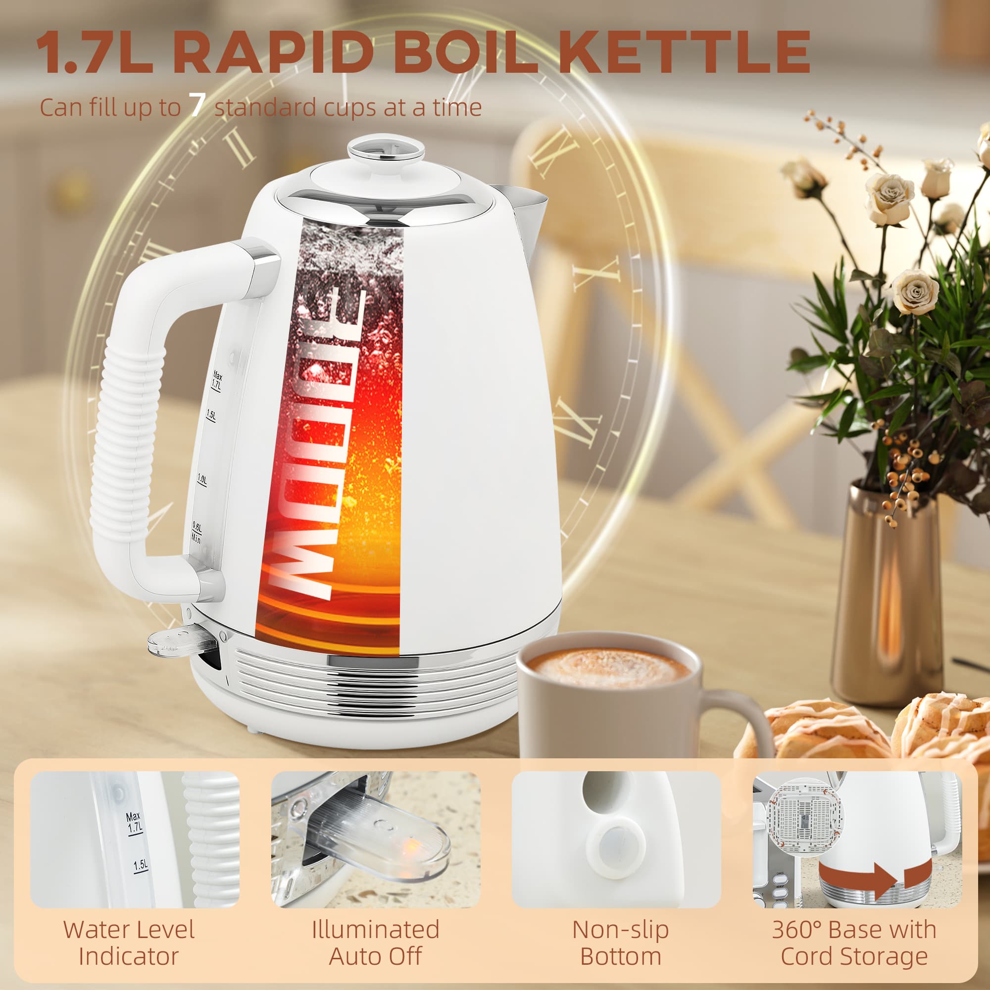 Transform Your Mornings with this Premium Kettle & Toaster Set - image 3