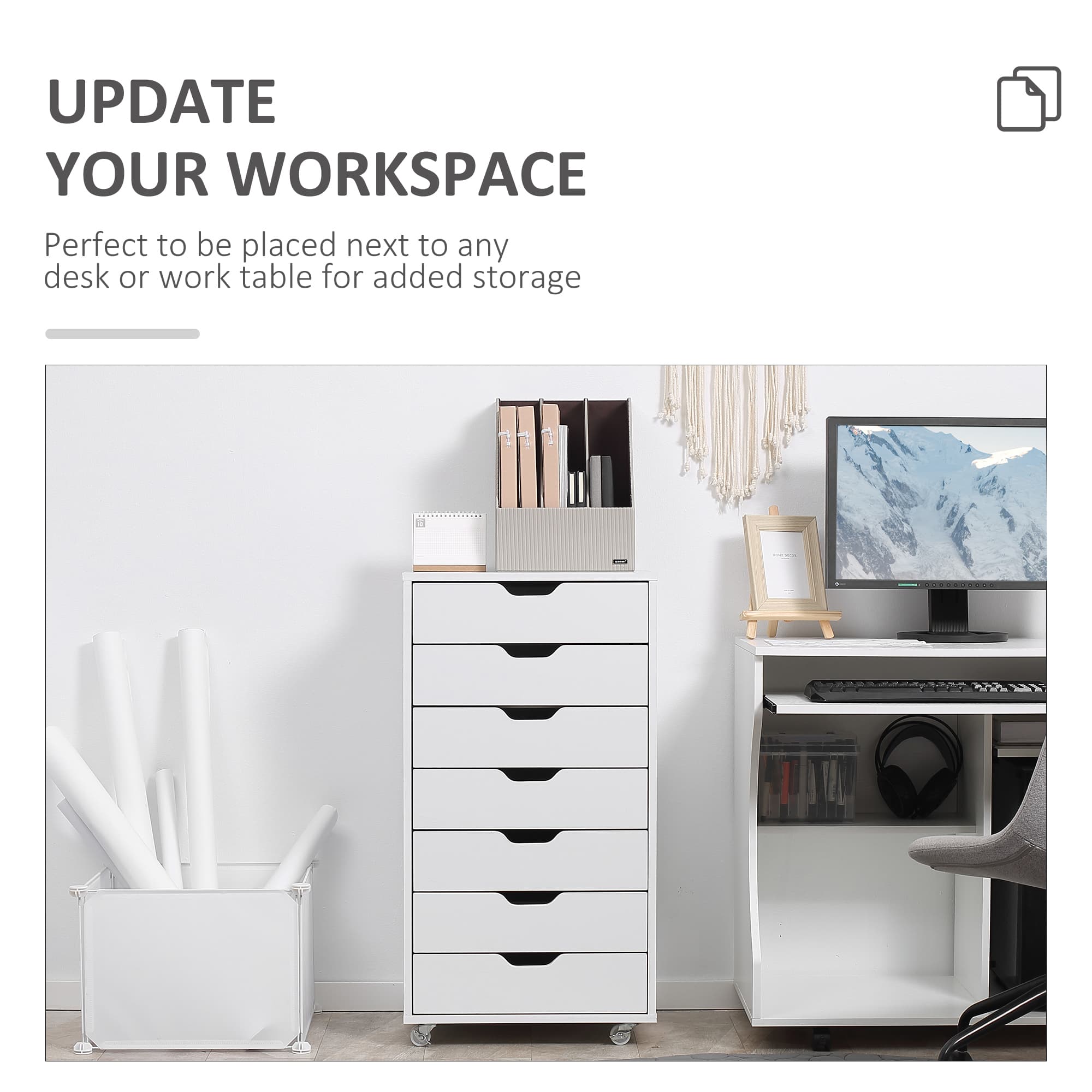 Seven drawers on wheels — office storage that moves when you need it - image 6
