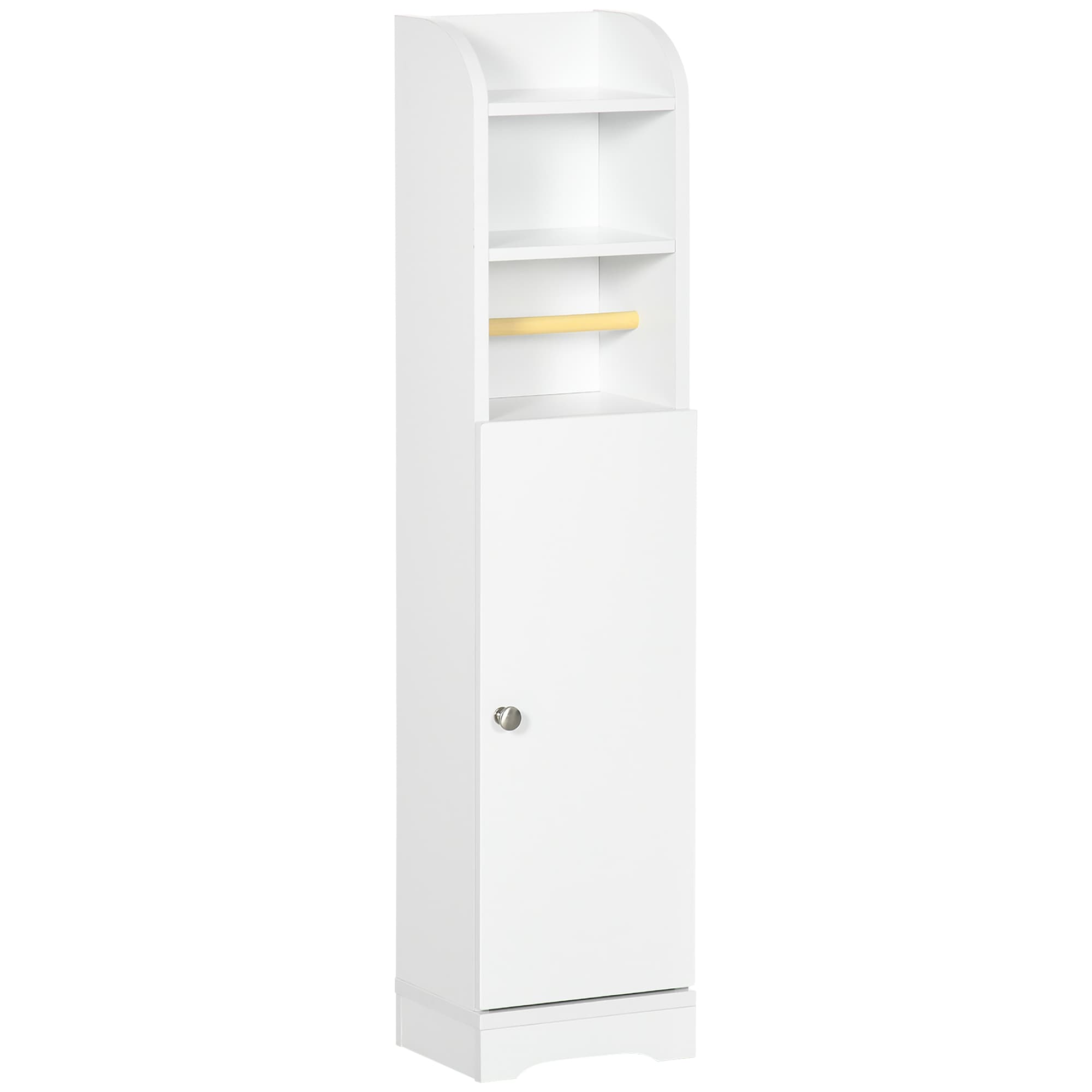 A Slim White Bathroom Cabinet for Tight Spaces - image 6