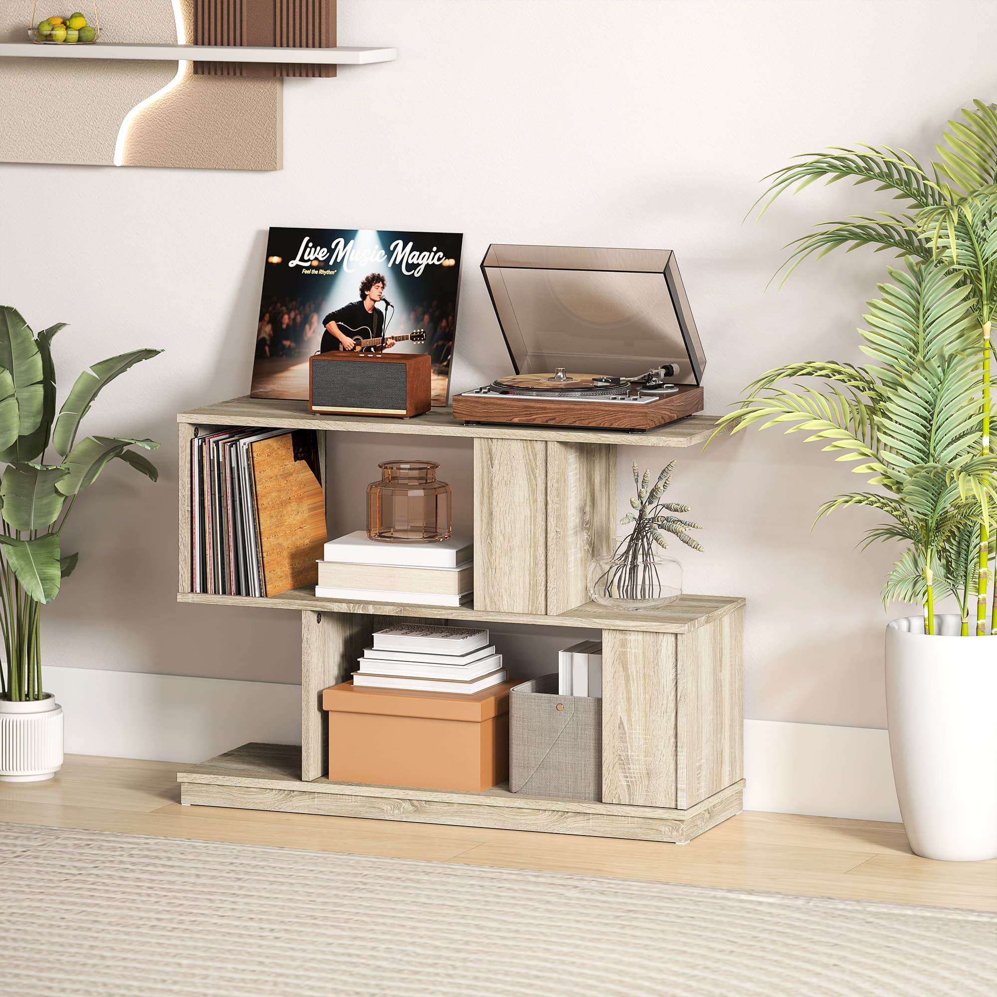 Slim S-Shaped Side Table for Small Spaces - image 3