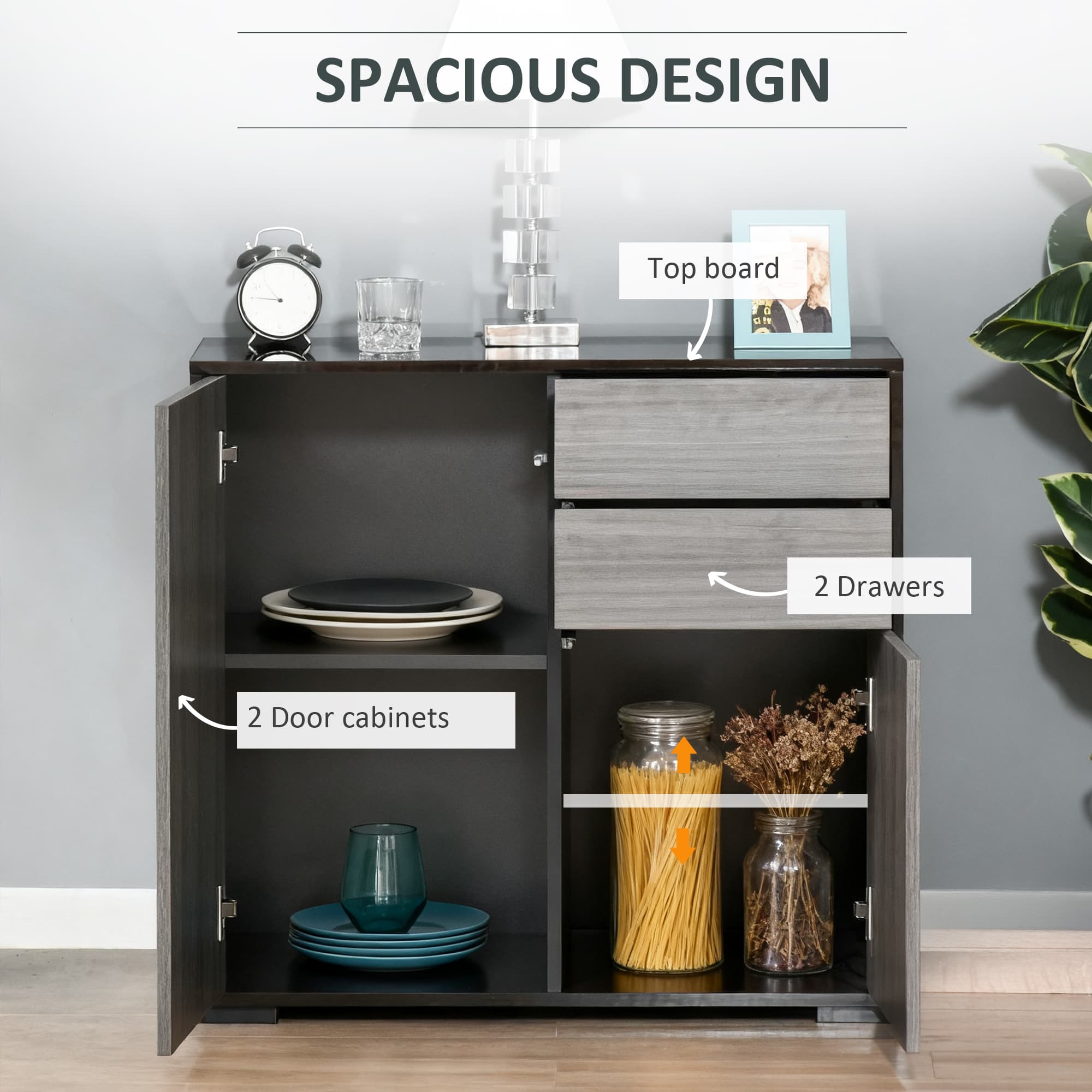 Transform Your Space With This High Gloss Push-Open Sideboard - image 5