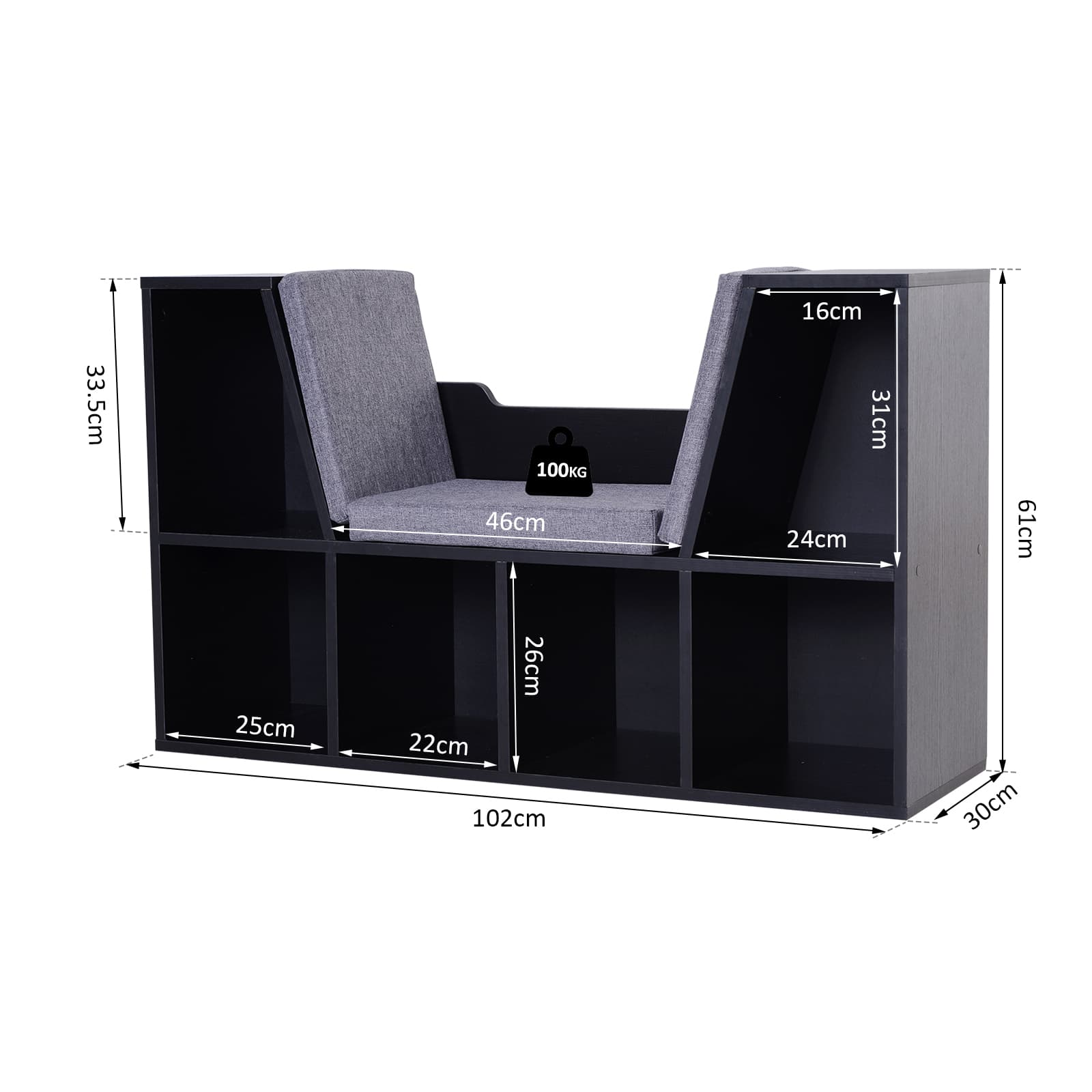 Transform Your Space with this Cushioned Reading Nook Bookcase - image 3