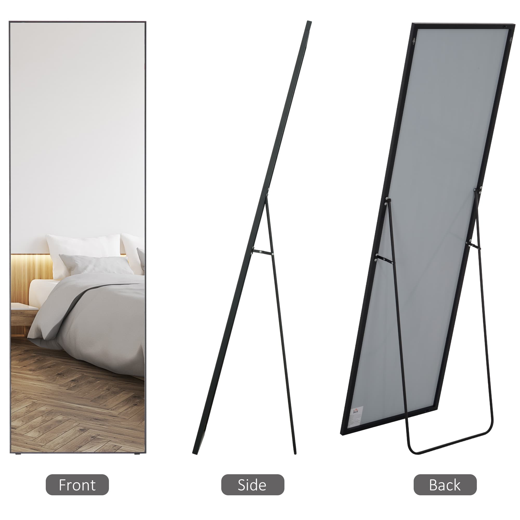 Transform Your Space with this Black Full Length Mirror - image 1