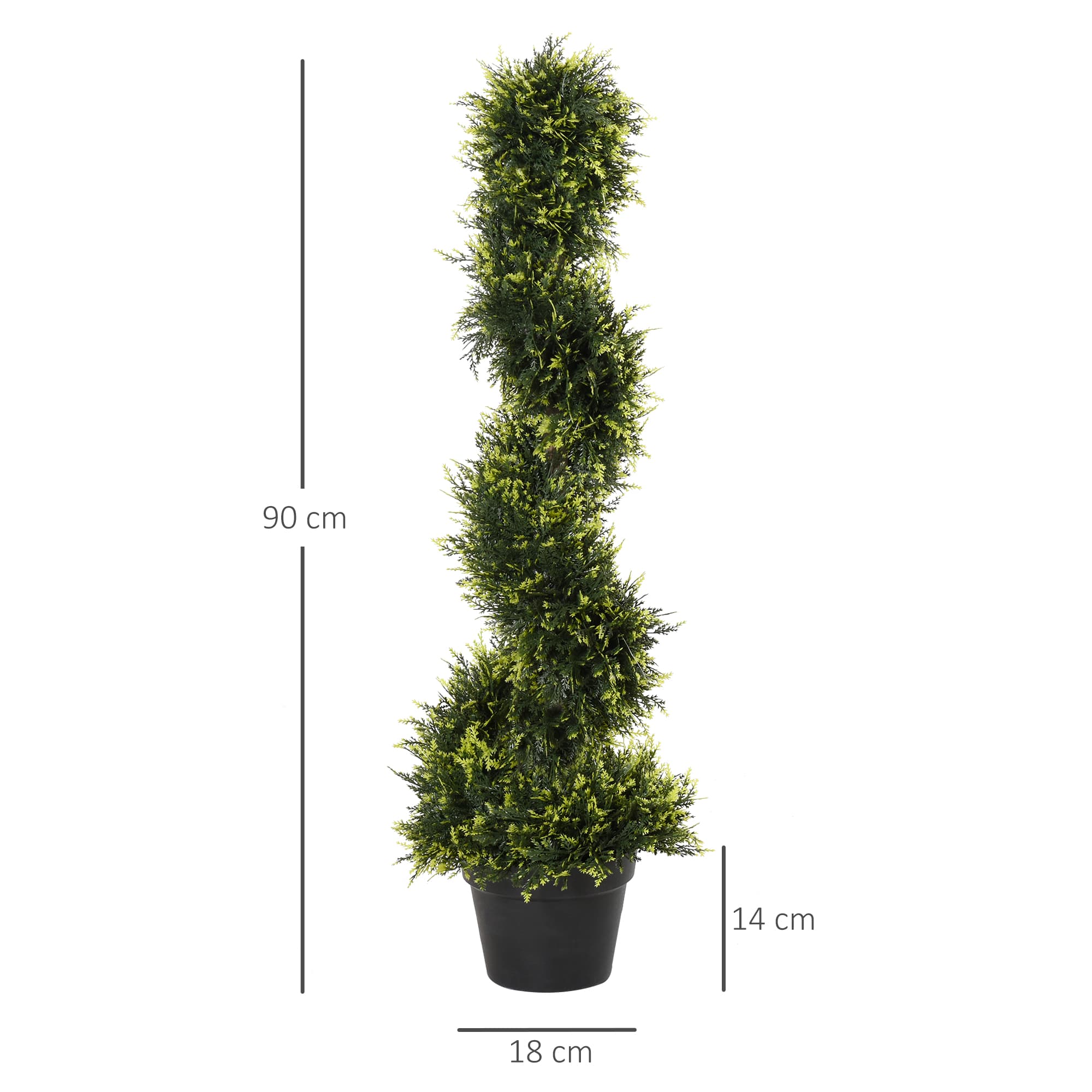 Transform Your Space with 90cm Artificial Spiral Topiary Trees - image 1