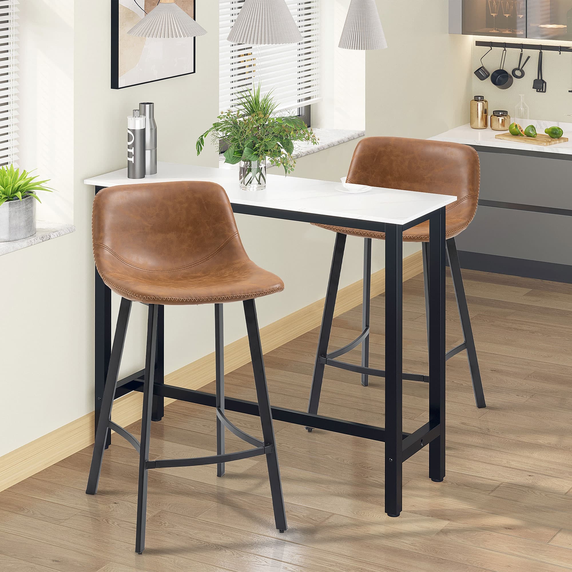 Transform Your Kitchen with Premium Faux Leather Stools - image 3