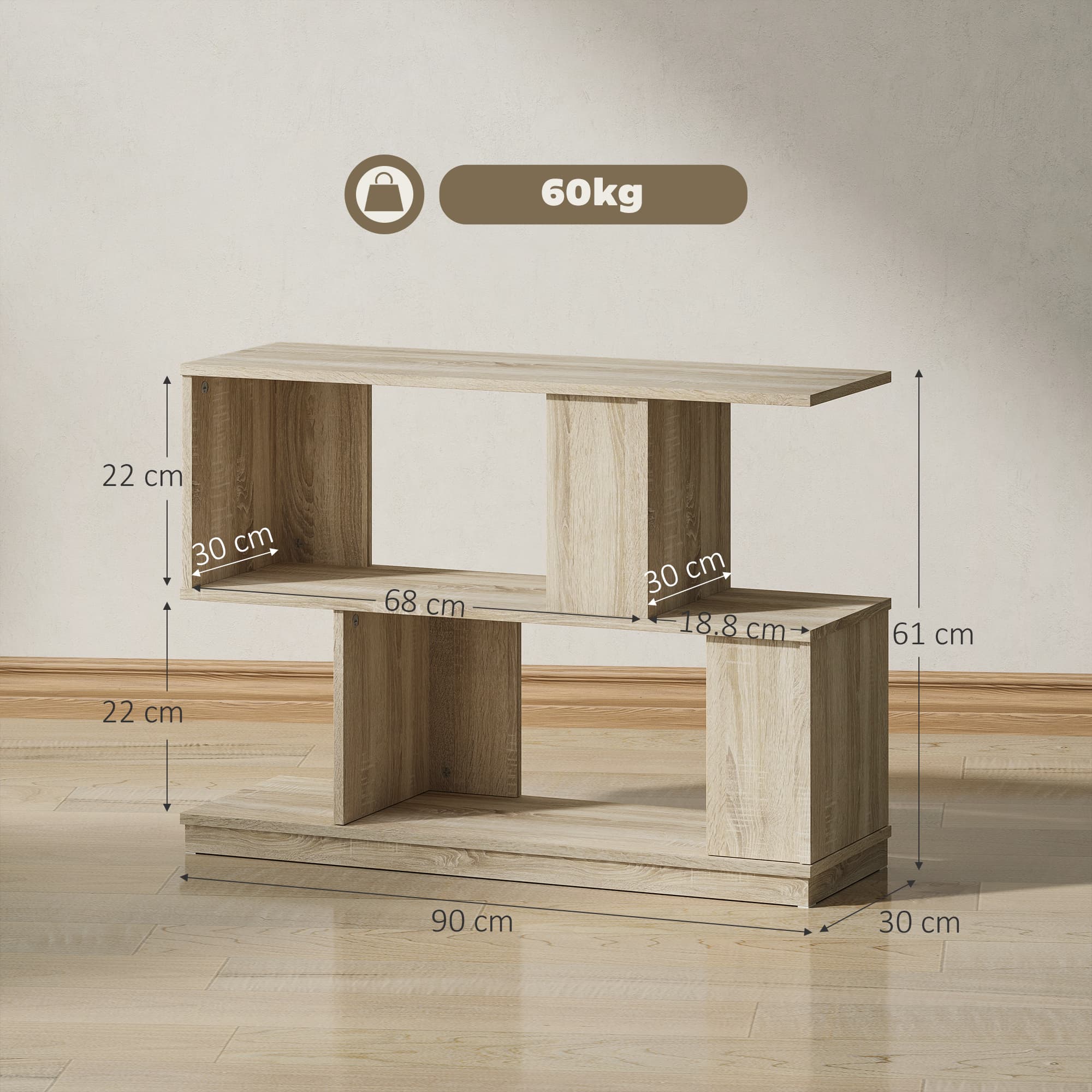Slim S-Shaped Side Table for Small Spaces - image 1