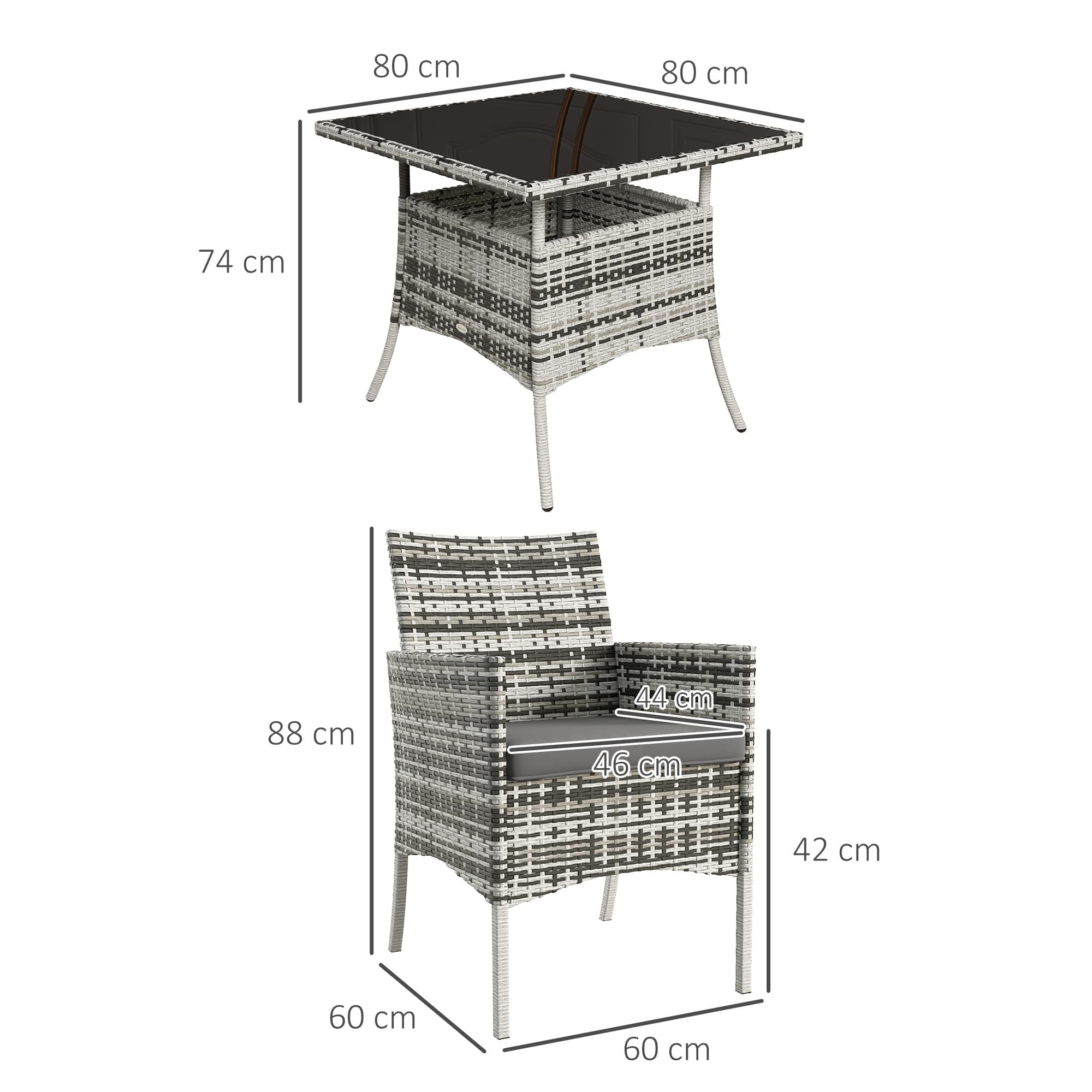 Transform Your Garden with this 5-Piece Rattan Dining Set - image 3