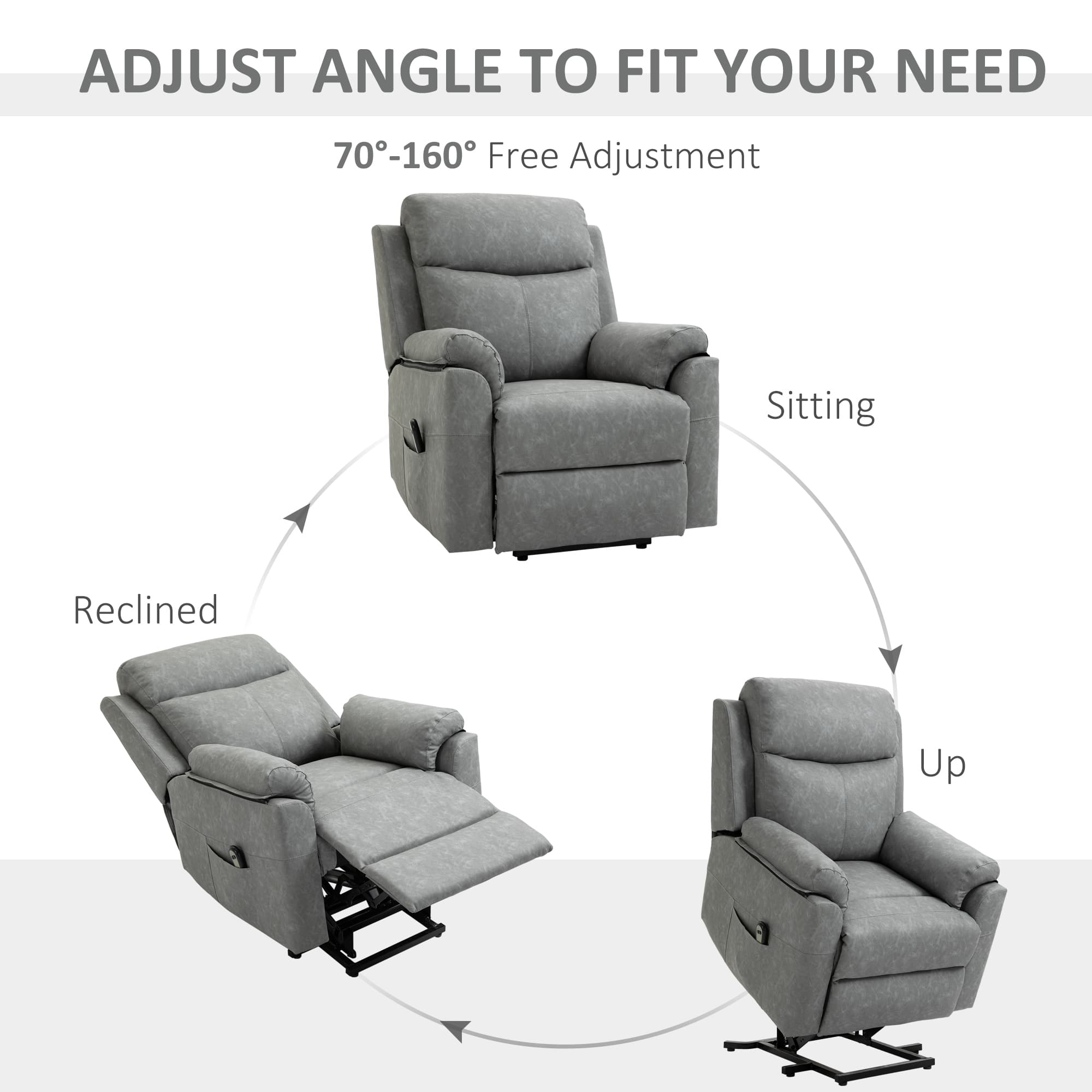 Discover Effortless Comfort: Grey Electric Riser Recliner - image 1