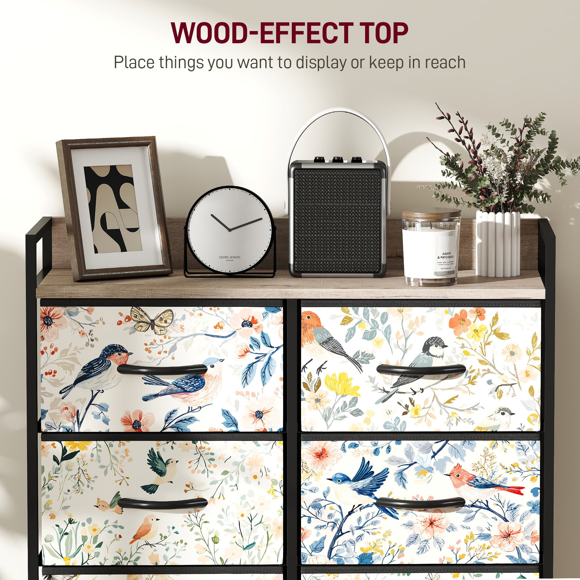 Effortless Organisation: White 8-Drawer Fabric Chest - image 1