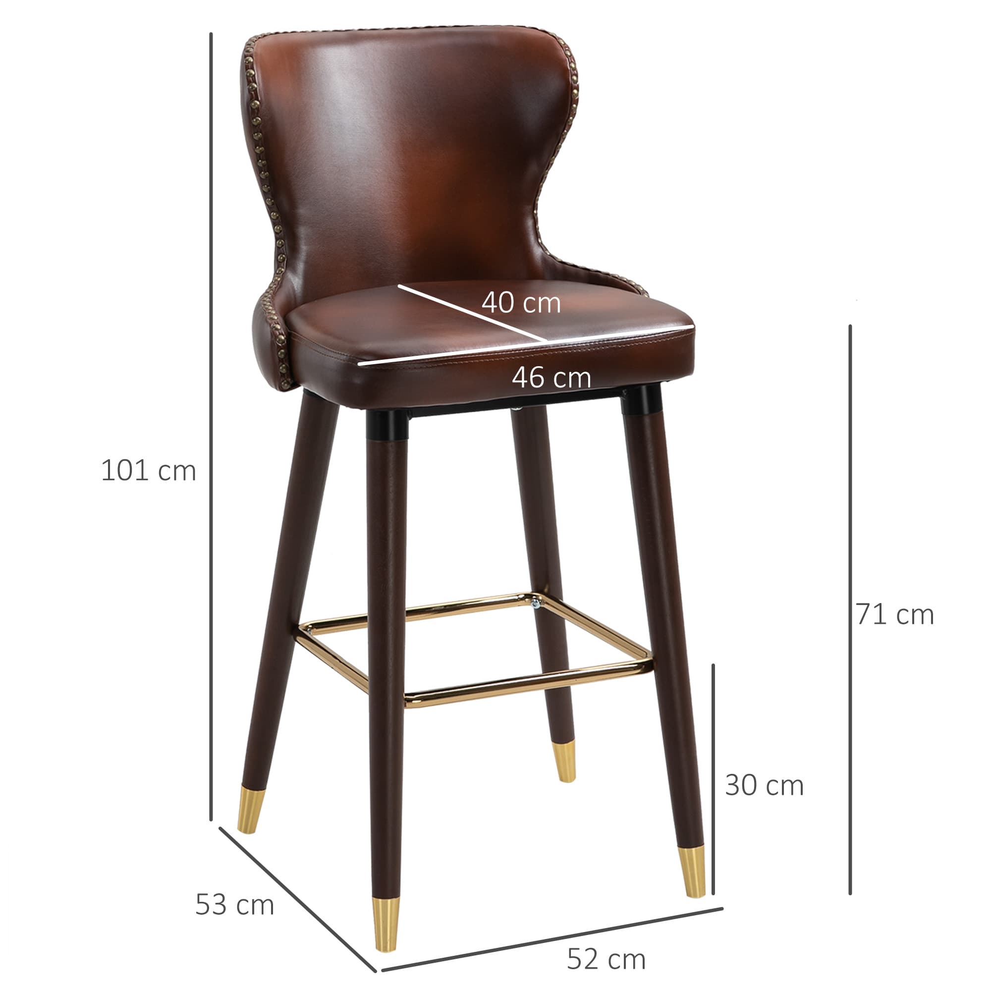 Transform Your Kitchen with Premium Brown Leather Bar Stools - image 3