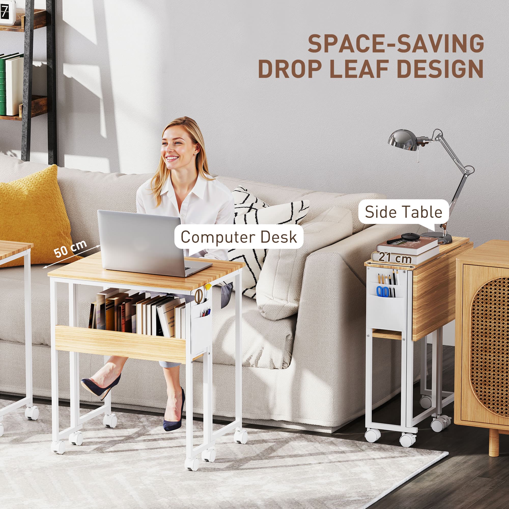 Transform Your Space with this 63cm Drop Leaf Writing Desk - image 5