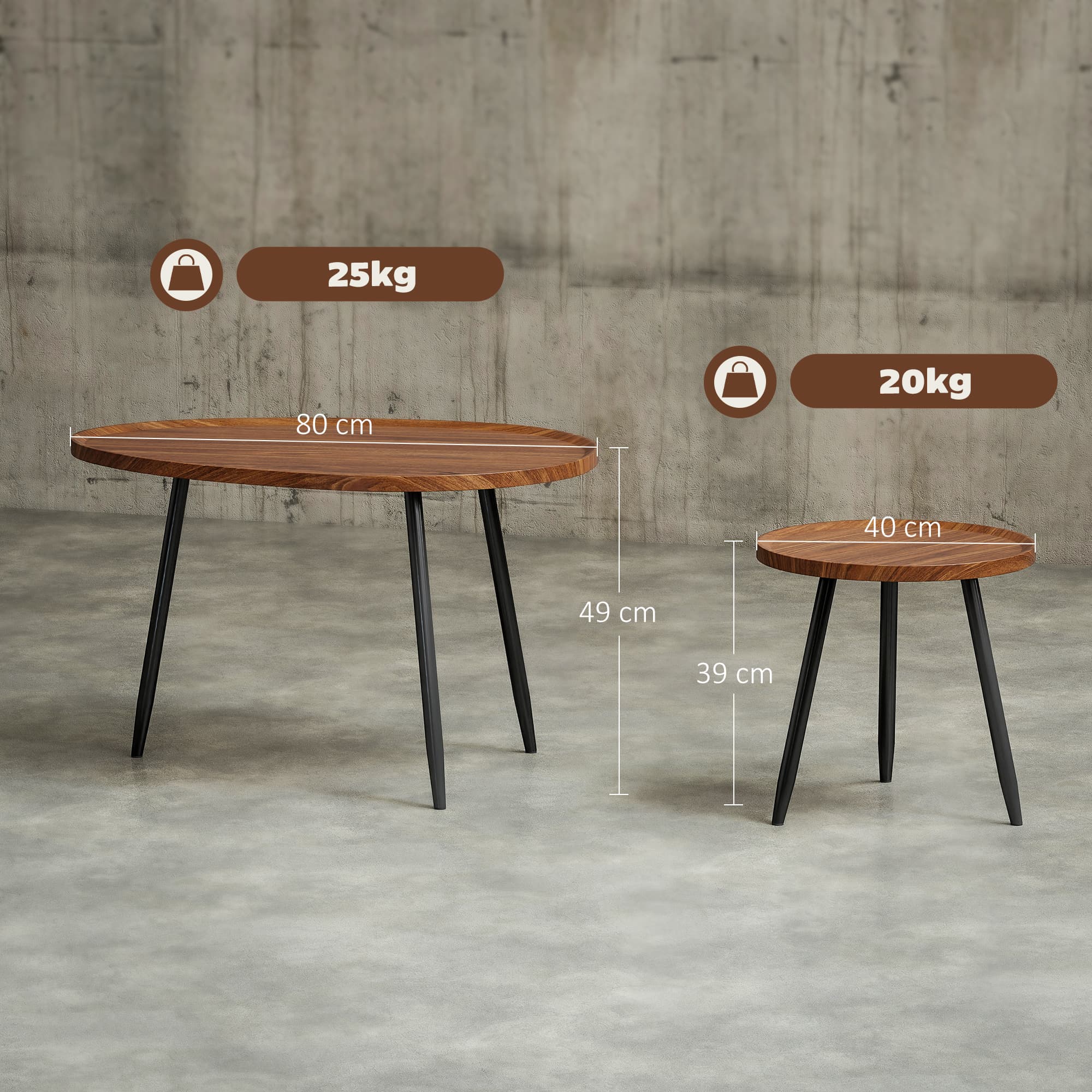 Transform Your Space with this Chestnut Nesting Coffee Table Set - image 3