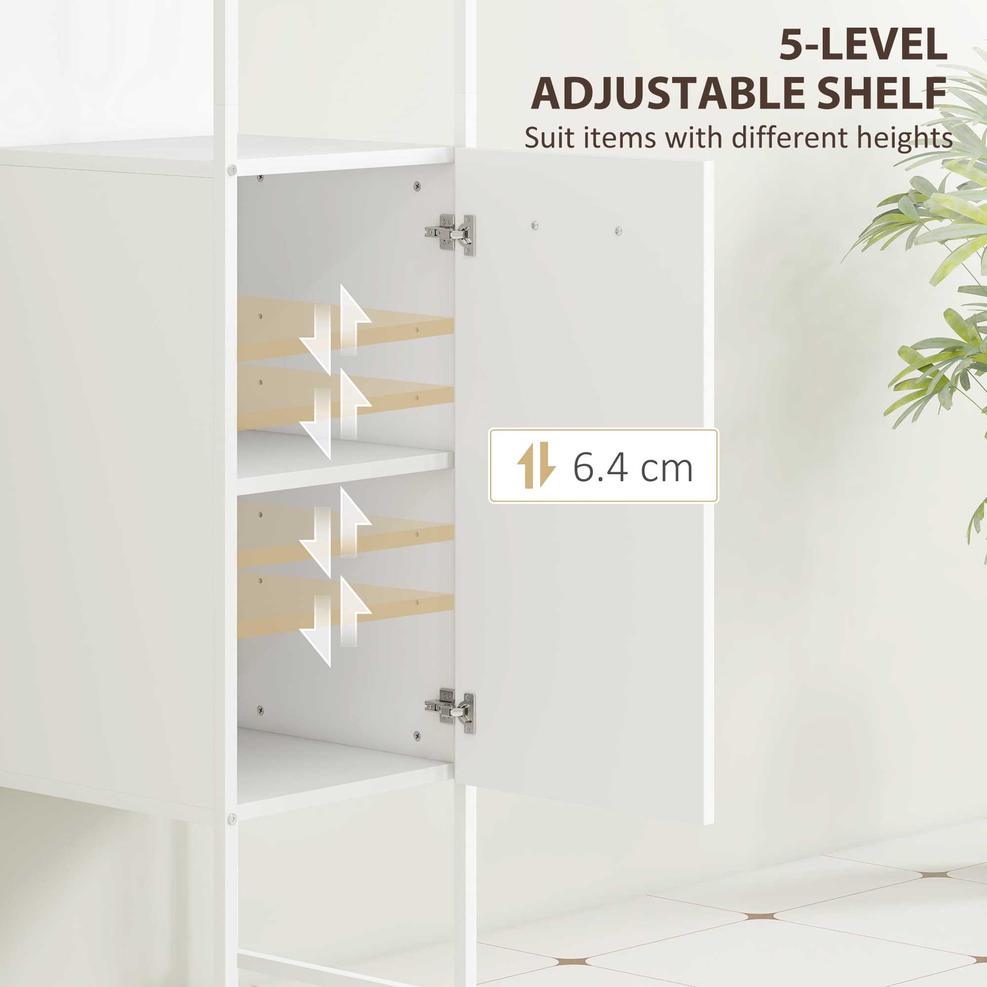 Transform Your Space with this Tall White Bathroom Cabinet - image 3