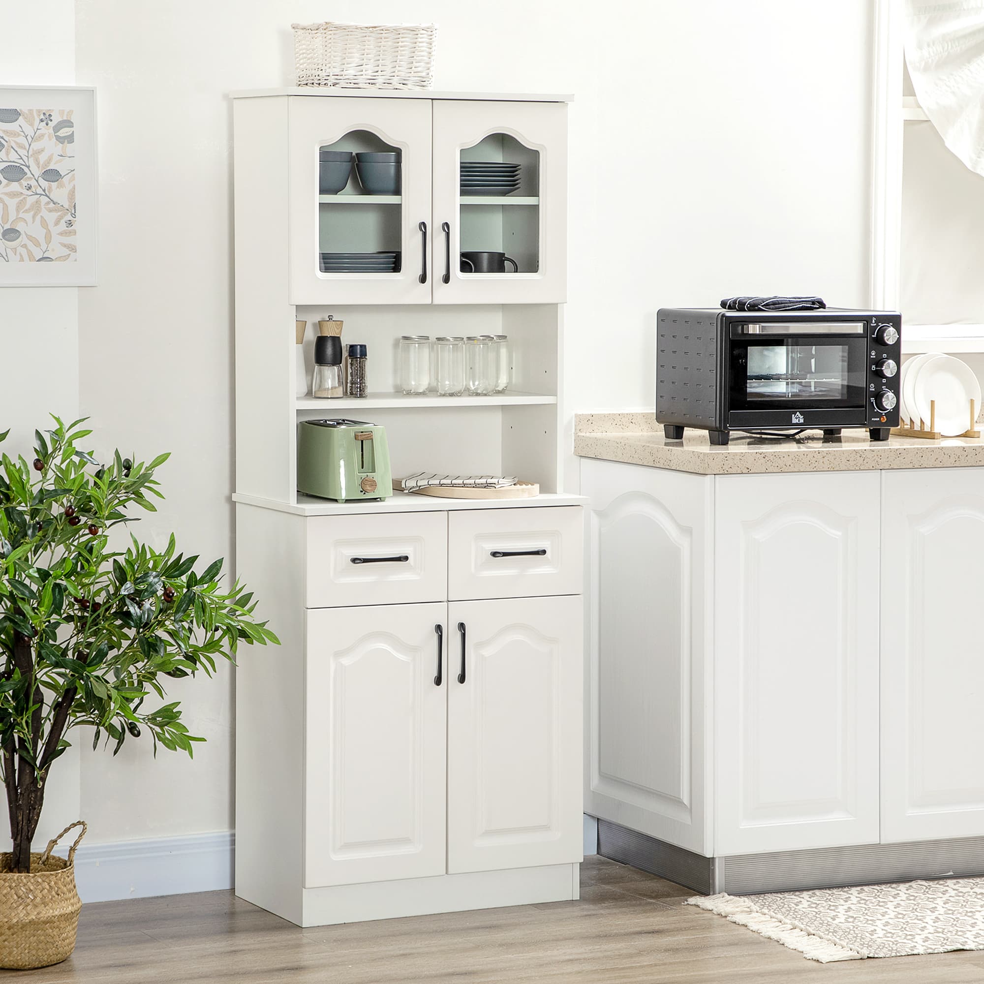 Transform Your Space with this White Freestanding Cupboard - image 2