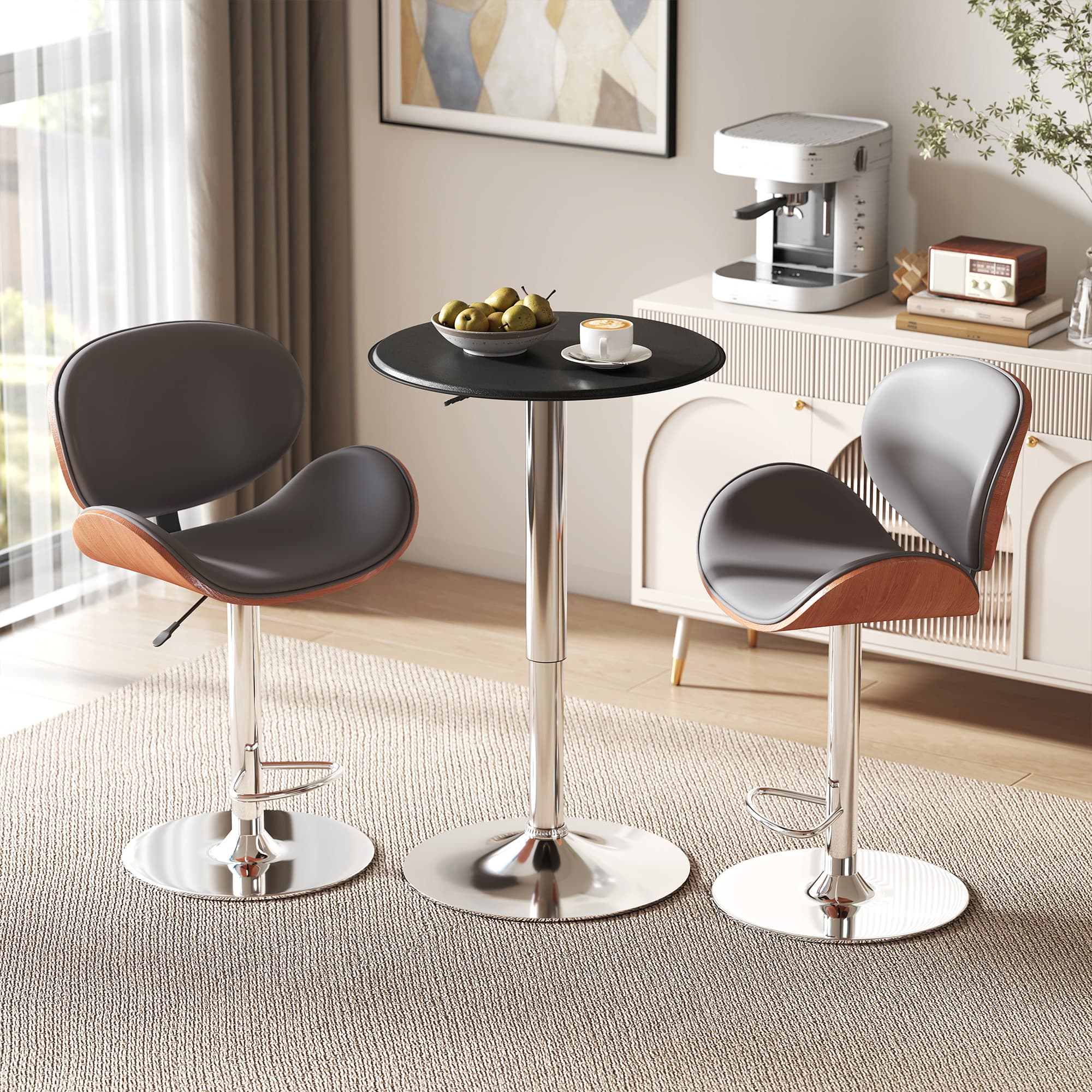 Transform Your Space with this Adjustable Swivel Bar Table - image 5