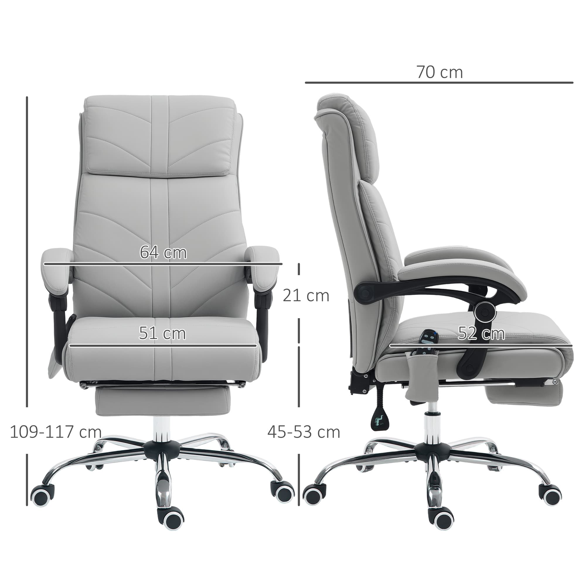 Transform Your Workday with this Heated Massage Office Chair - image 2