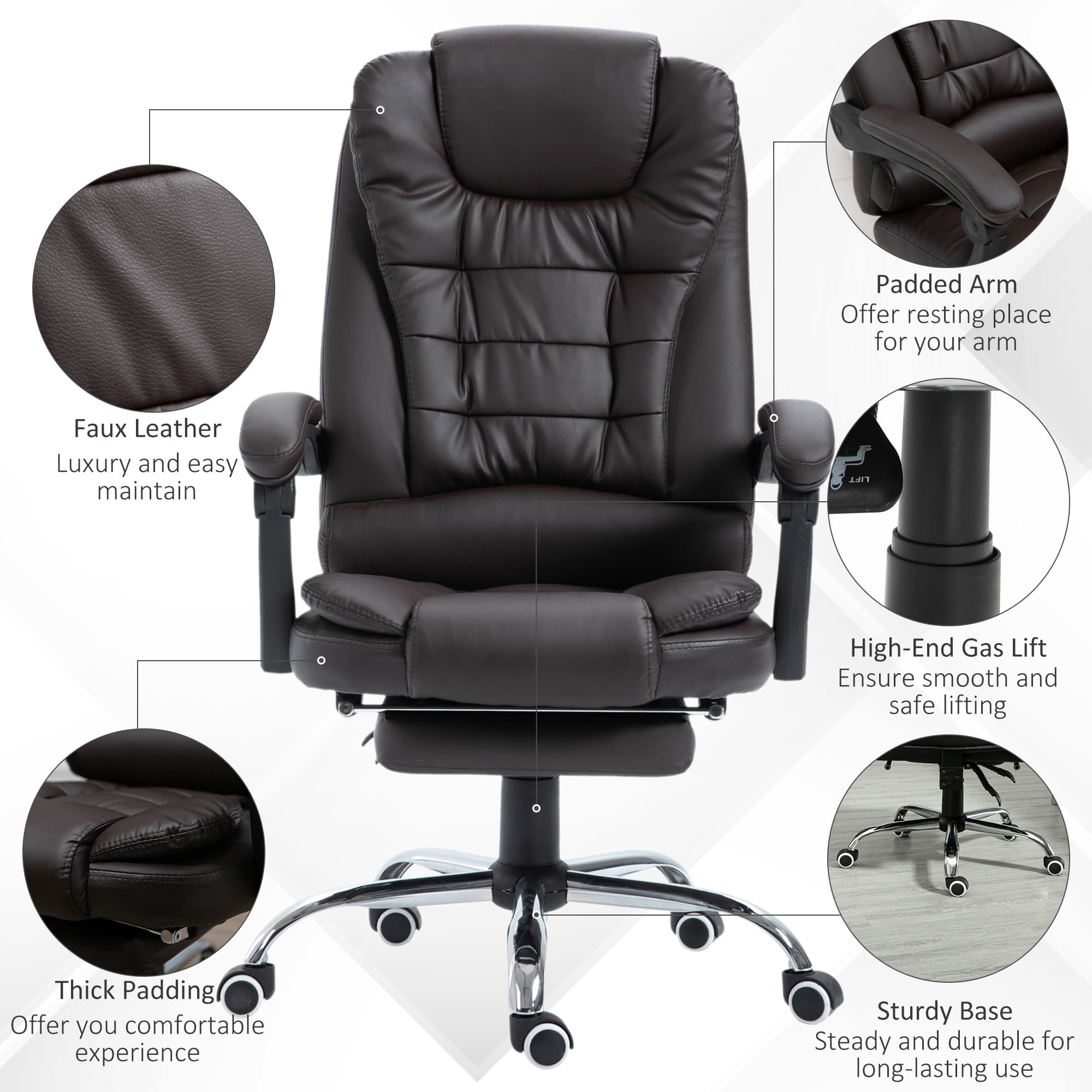 Transform Your Workspace with this Reclining Executive Chair - image 2
