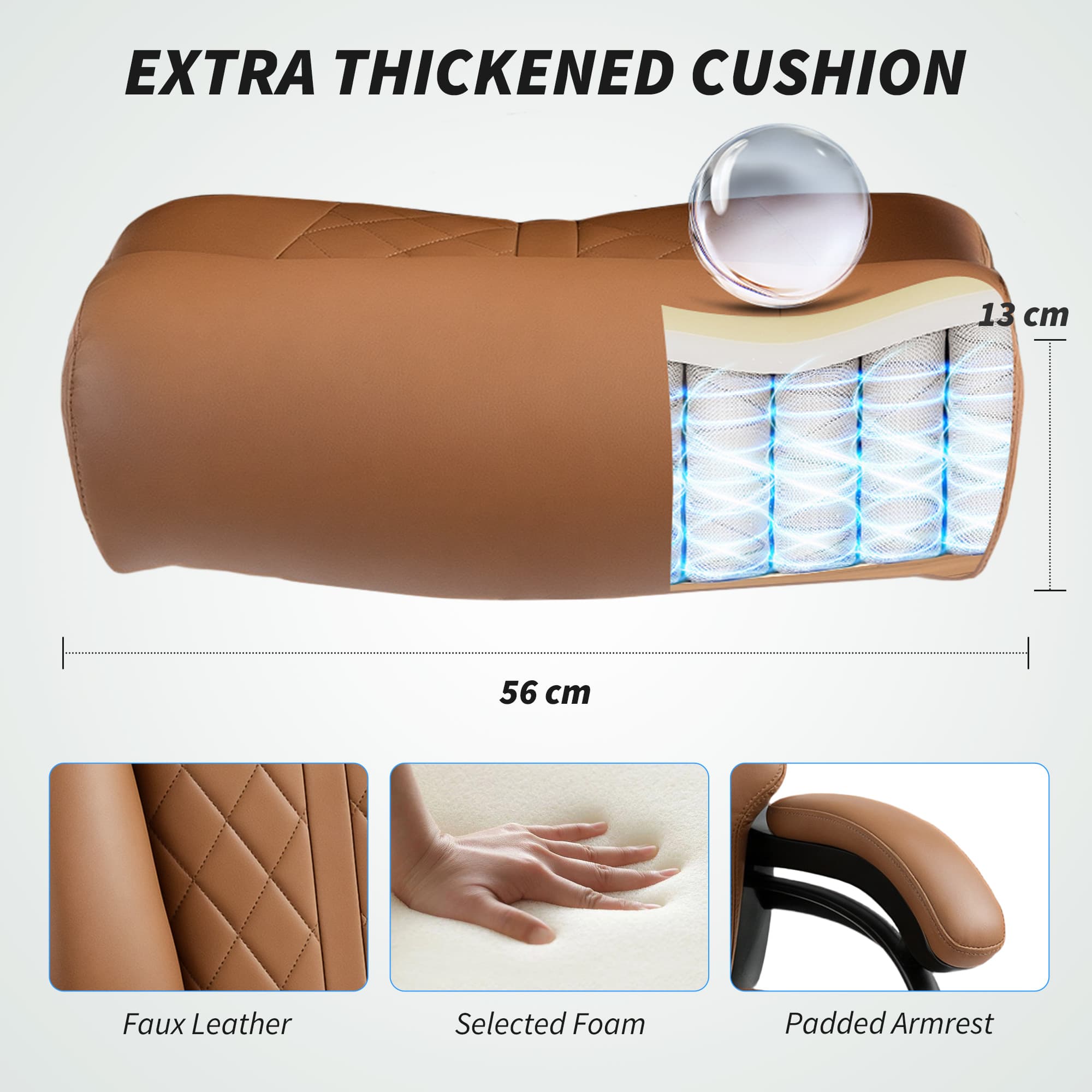 Transform Your Workday with this Padded Faux Leather Chair - image 5