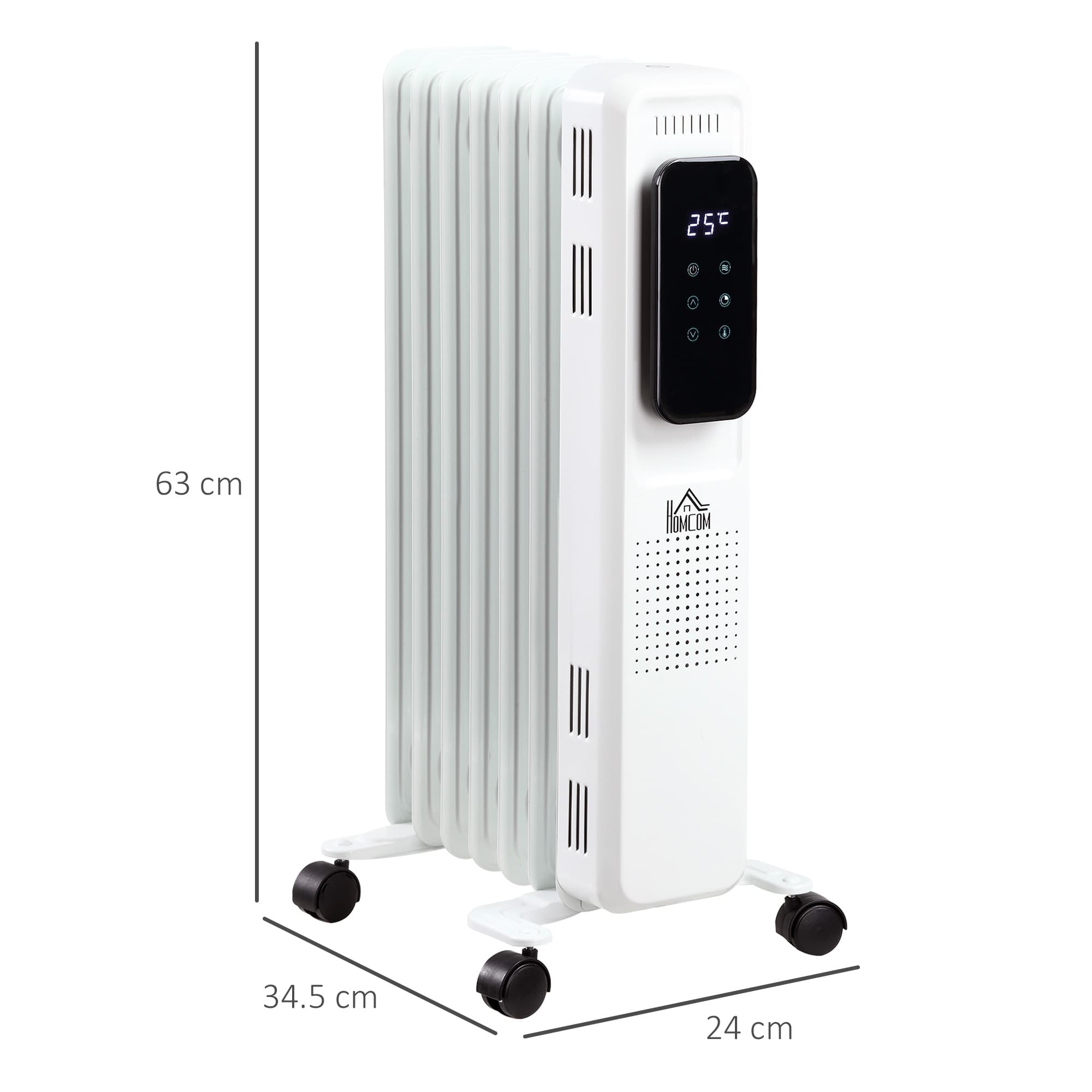 Portable Oil Filled Radiator for Quiet Room Heating - image 4