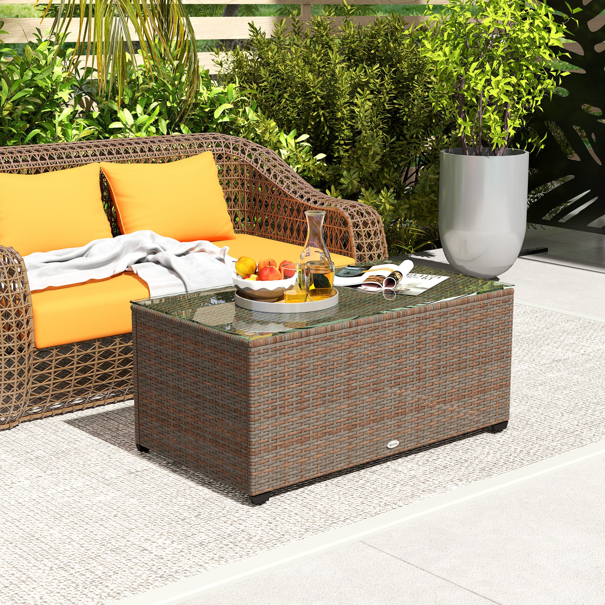 Transform Your Garden with this Rattan Glass-Top Table - image 5