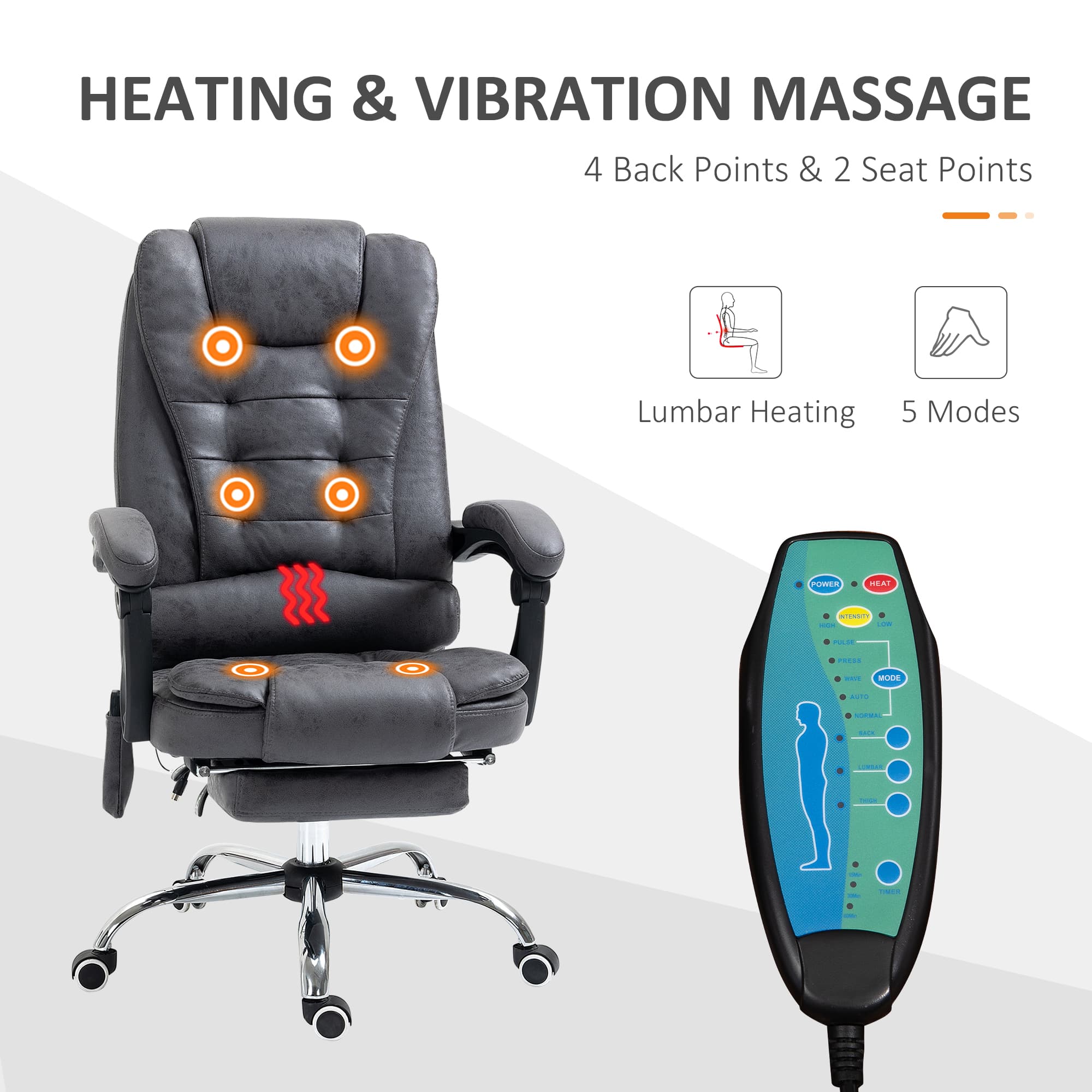 Discover Ultimate Comfort: Heated Massage Executive Chair - image 3