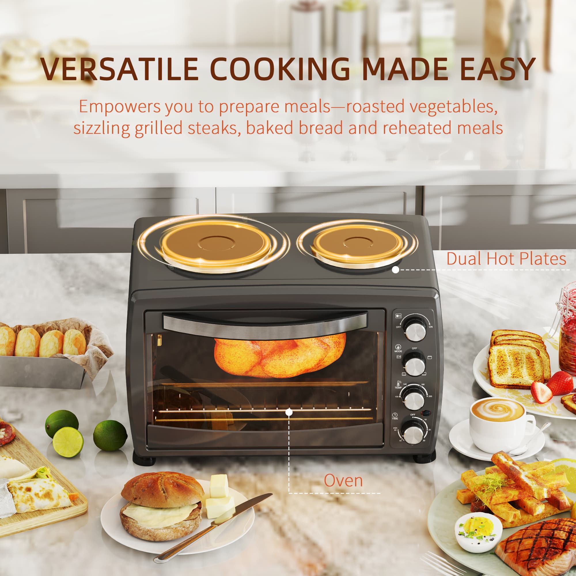 Transform Your Cooking with this 36L Mini Oven & Hot Plates - image 5