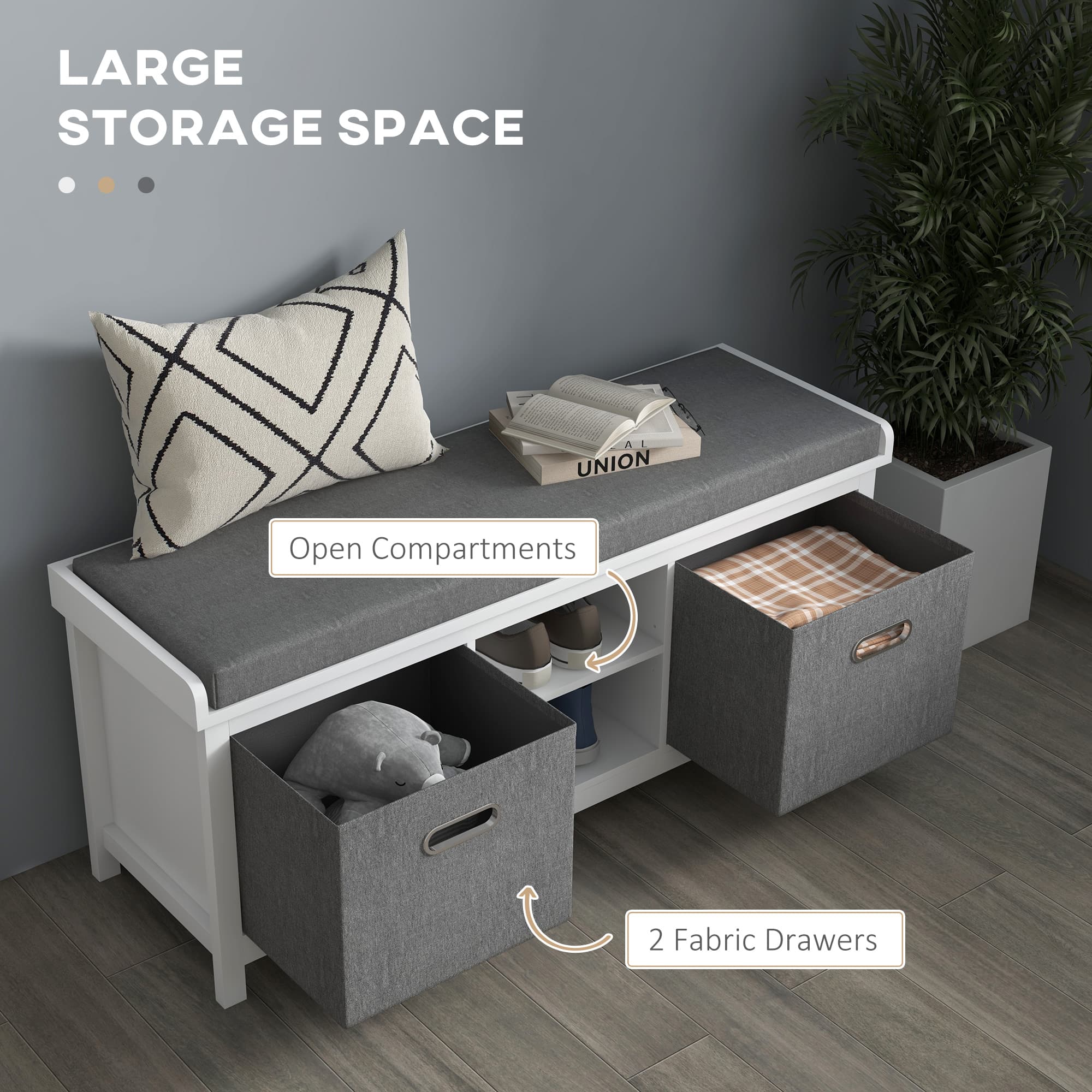Transform Your Hallway with this Cushioned Shoe Storage Bench - image 4