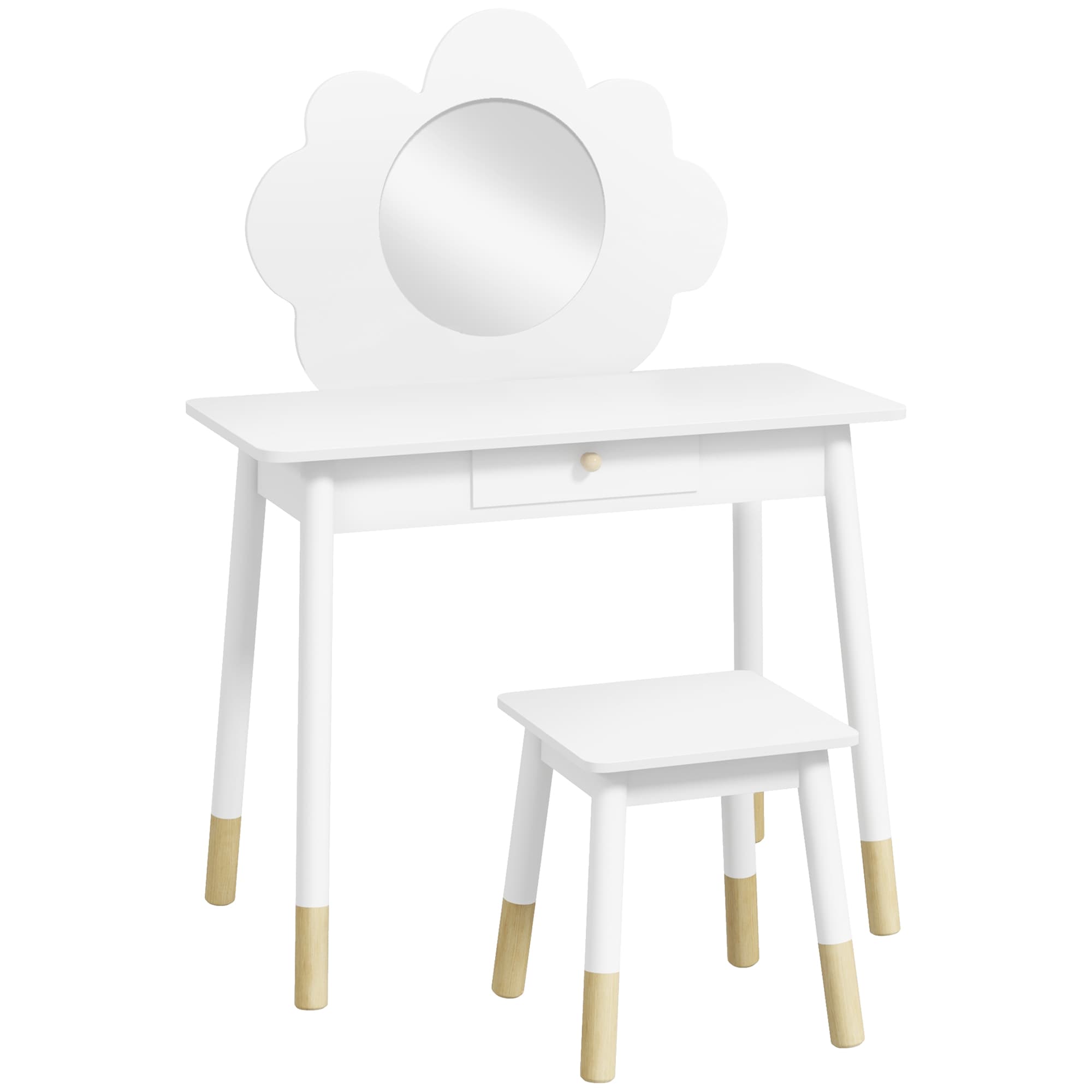 Transform Playtime with this Cloud Dressing Table Set - White